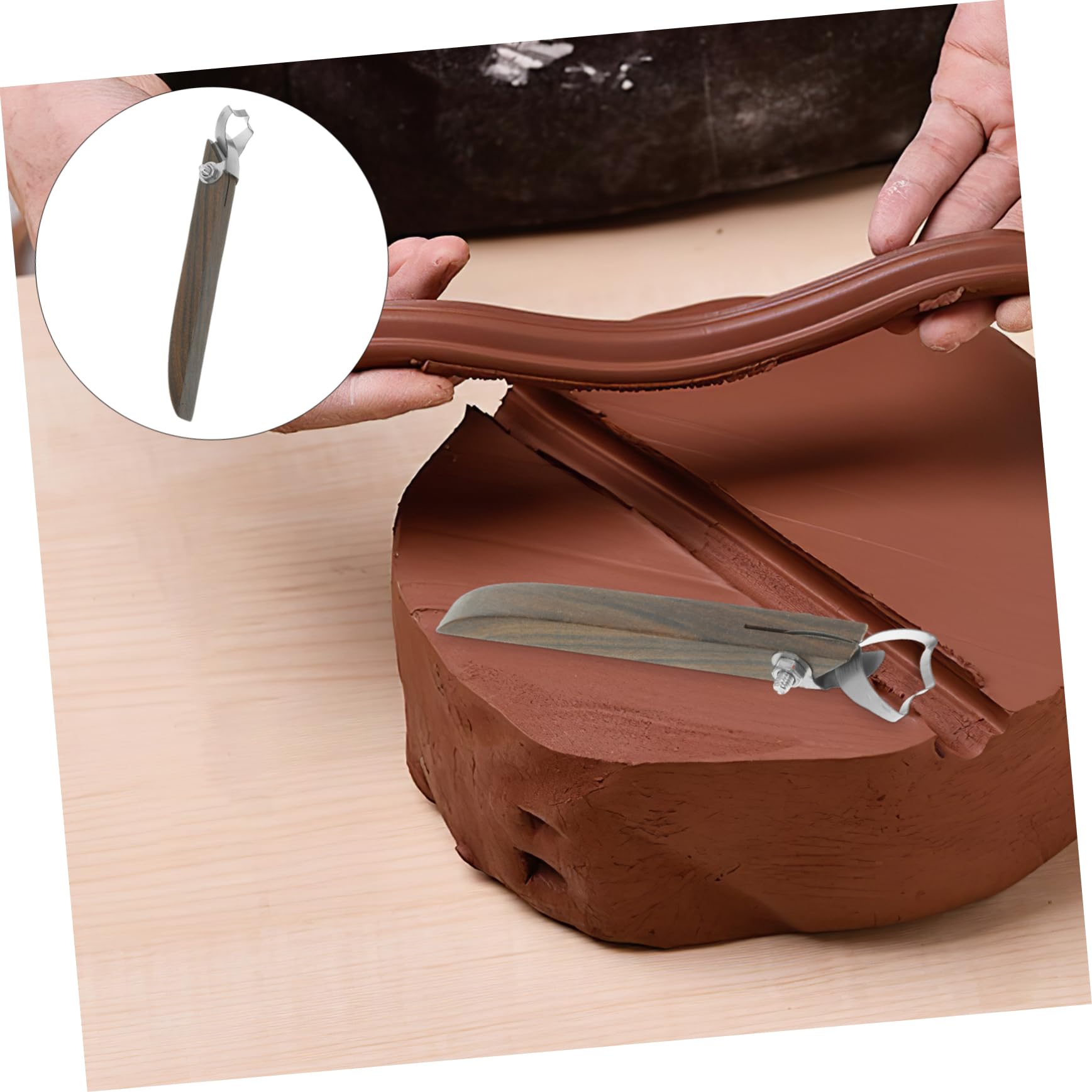 Angoily 3 Piezas Herramienta para Modelar con Mango Ergonómico Resistente y Ligera Moldeador y Esculpidor para Arcilla de Secado al Aire para Principiantes y Profesionales Manualidades