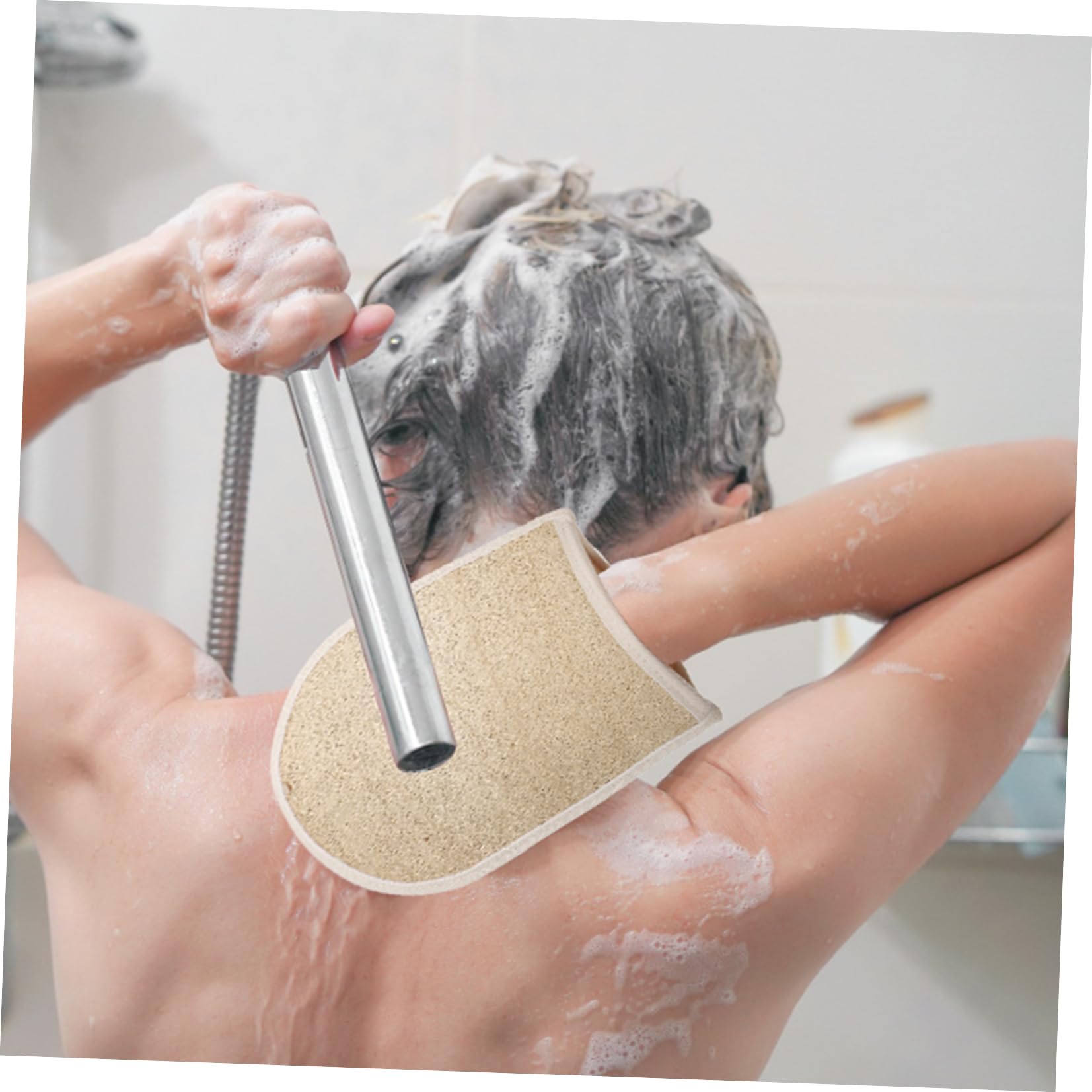 Gatuida 16 Piezas Guantes de Baño de Lufa Exfoliantes, Esponja Vegetal
