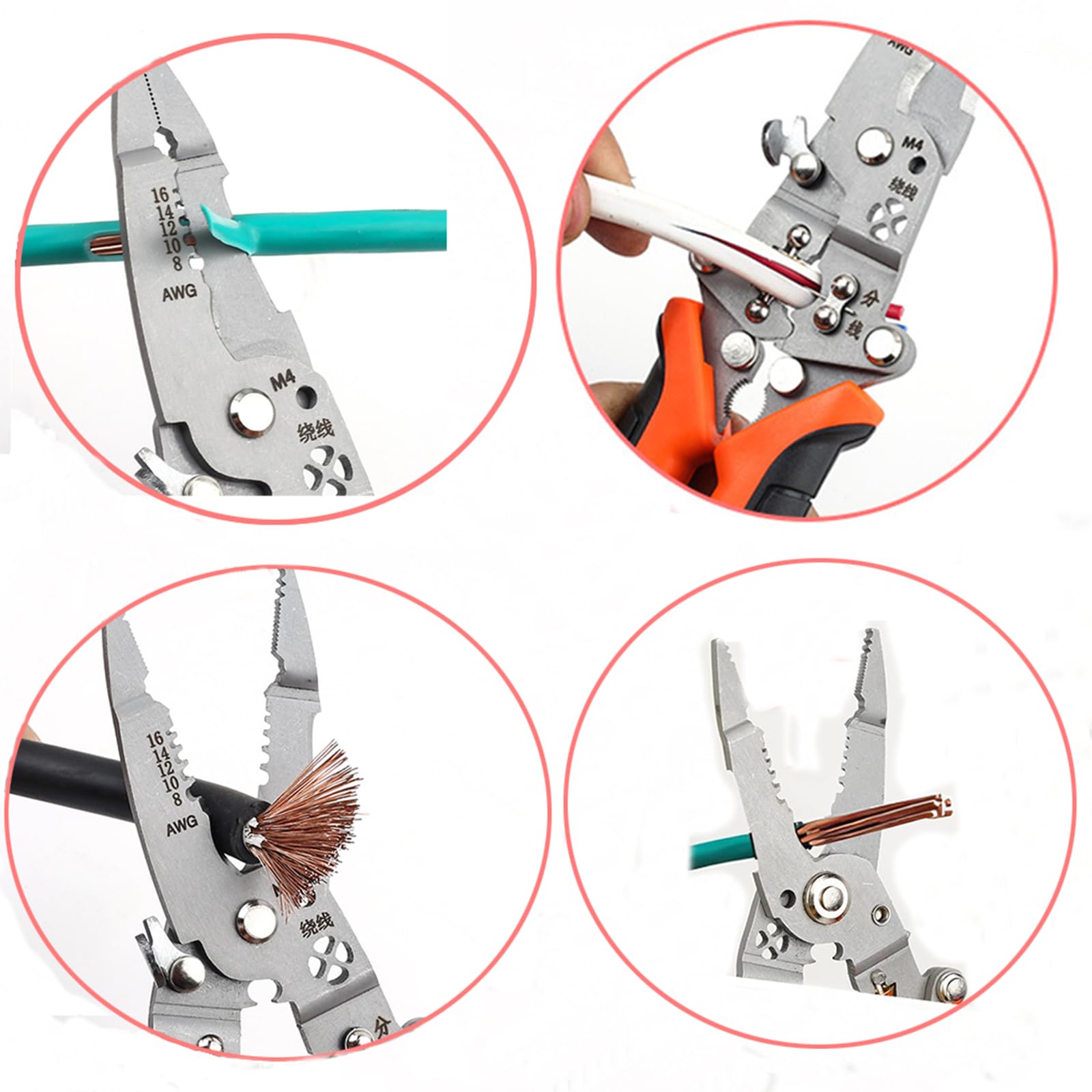 12-in-1 Multifunctional Wire Stripper, Foldable Wire Stripper — Amazon image 2