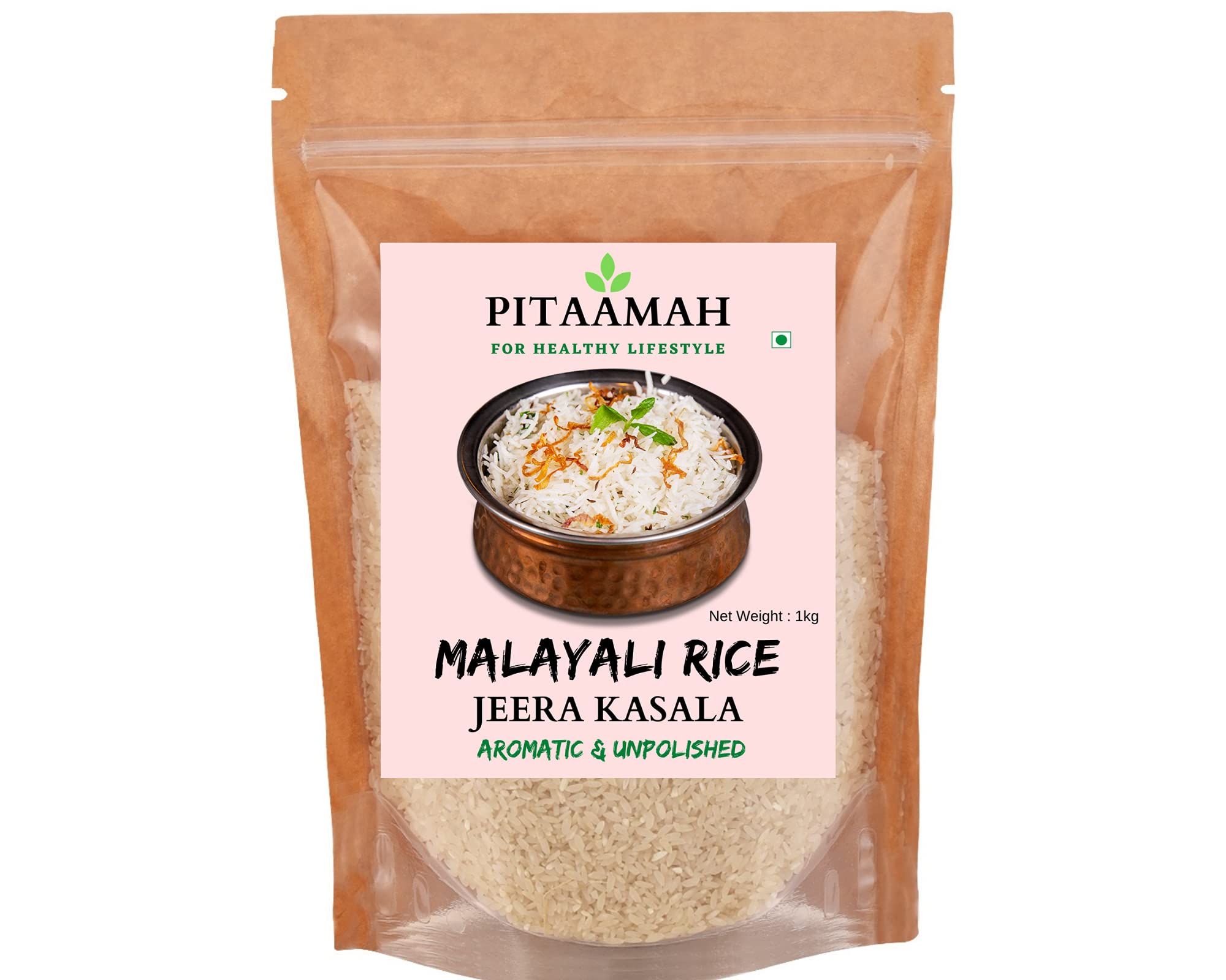 Pitaamah Natural Jeerakasala Rice |5Kg | Biriyani Rice | Aromatic Rice | Unpolished Rice | Gee Rice | Jeera Samba Rice | Directly from Farmers (B0B18RH9ZW) Amazon Price History, Amazon Price Tracker