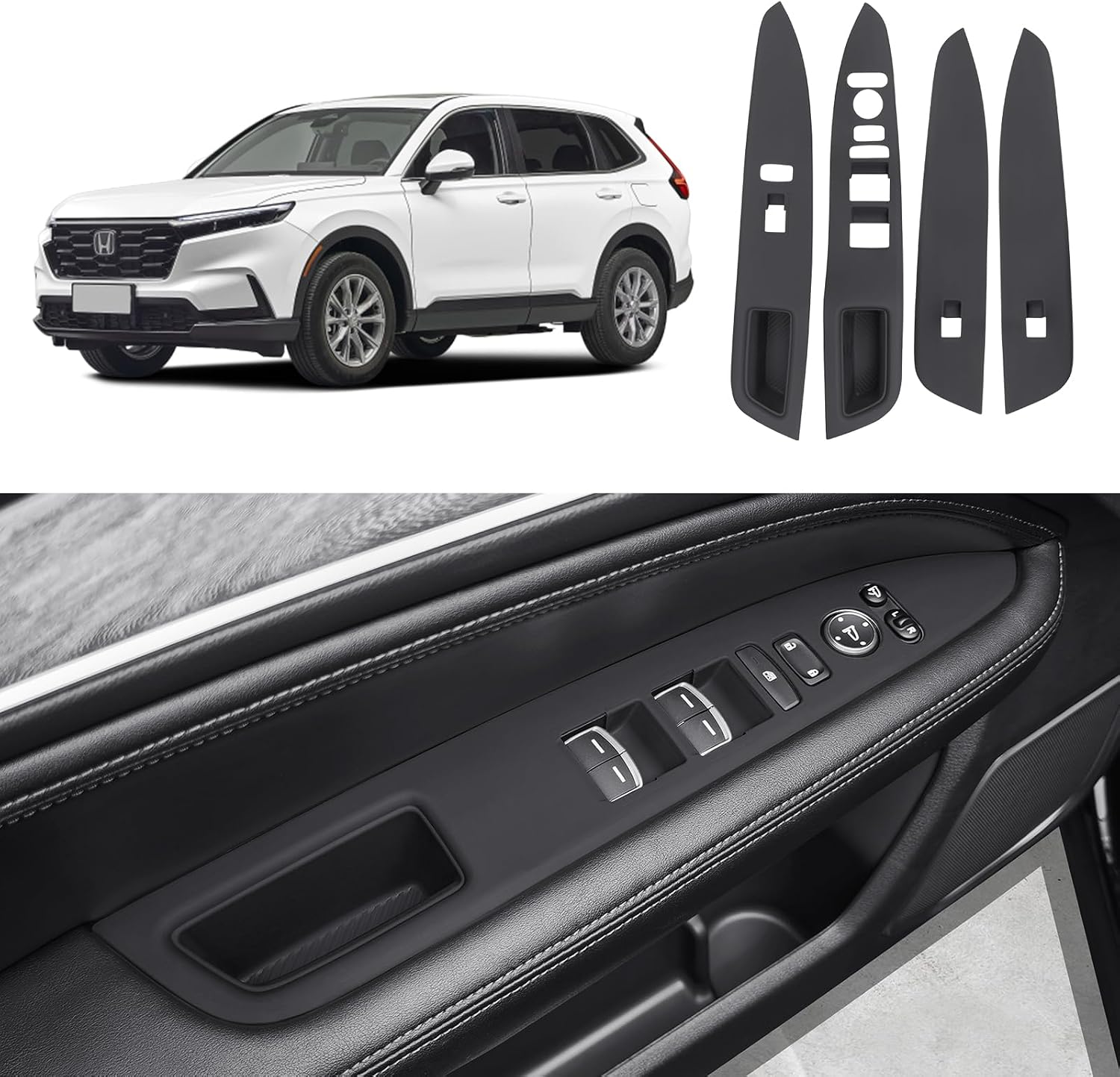 Suitable For Silicone 2023-2026 Honda CRV Door Armrest Panel Window Trim