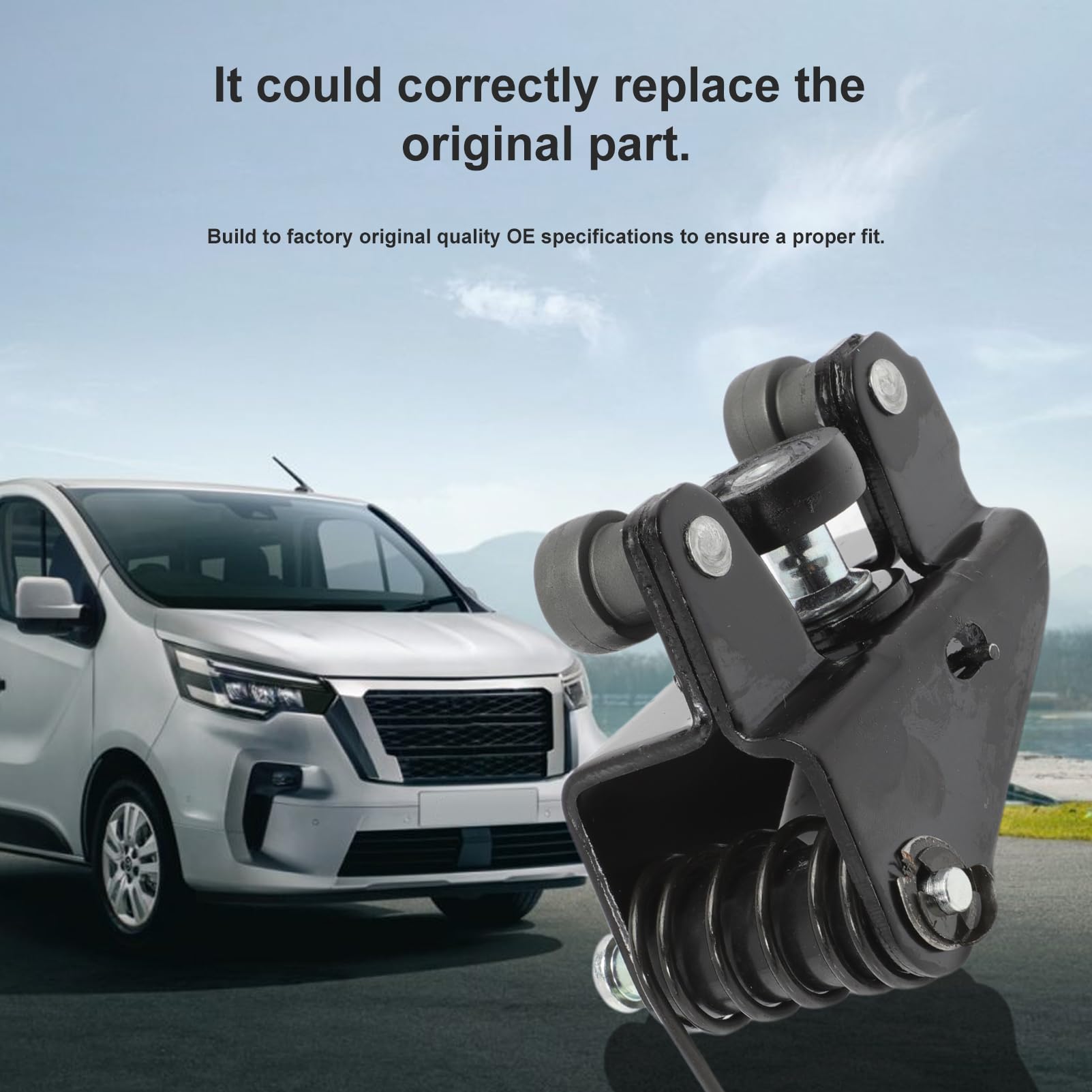 Juego de Rodillos para Puerta Lateral Compatible con Renαult Trafic 2 O-Pel Vivaro A Nissan Primastar 2000-2014 Guía de Rodillos para Puerta corredera Puerta Superior Central Inferior
