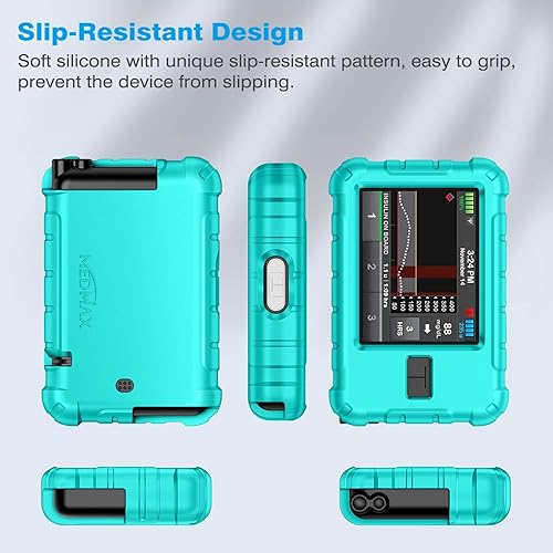 Miniatura 6 de Funda de silicona para tándem T Slim X2T bombas de insulina delgadas, a prueba de golpes, antideslizante, piel de gel suave con bisel elevado para