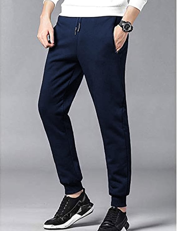 Yeokou Mens Winter Warm Sherpa Lined Active Thermal Jogger Fleece Sweatpants Pant