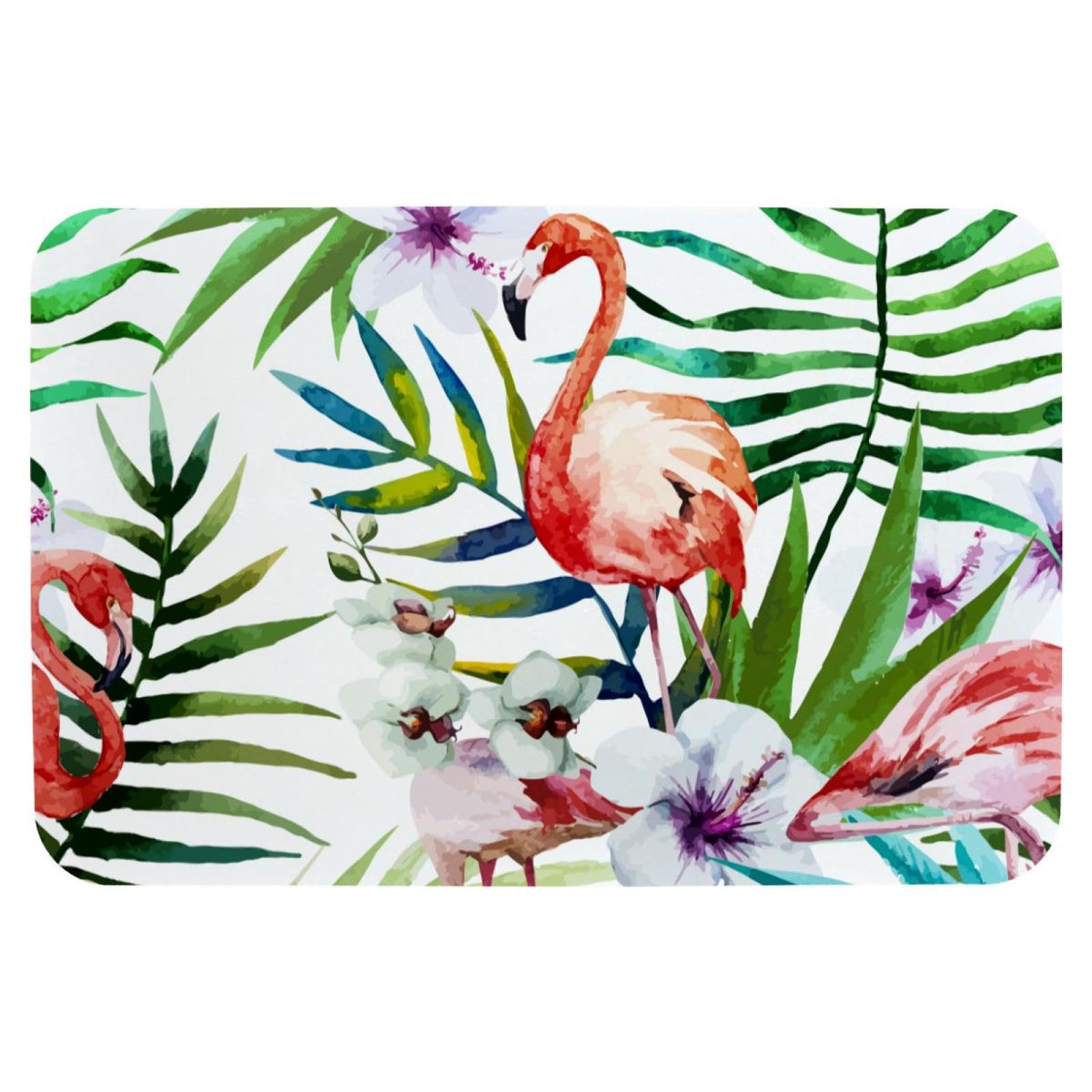 Tapis de salle de bain flamants roses pour une ambiance fraîche et déco