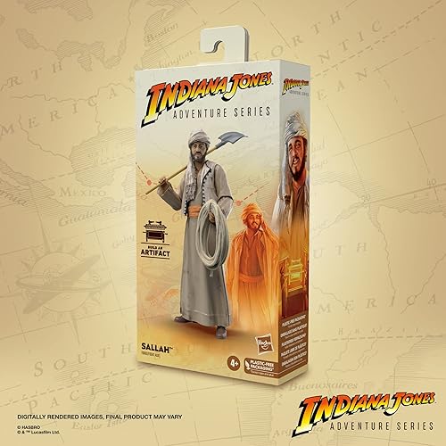 Miniatura 2 de Indiana Jones and The Raiders of The Lost Ark Adventure Series Sallah, figuras de acción de 6 pulgadas, niños a partir de 4 años