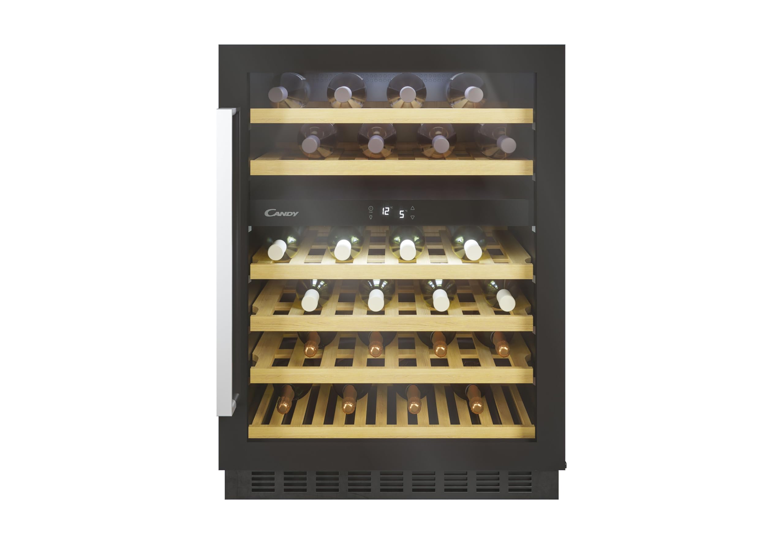 Candy Ccvb 60D Uk/N Built-In Wine Cooler - Black, Black