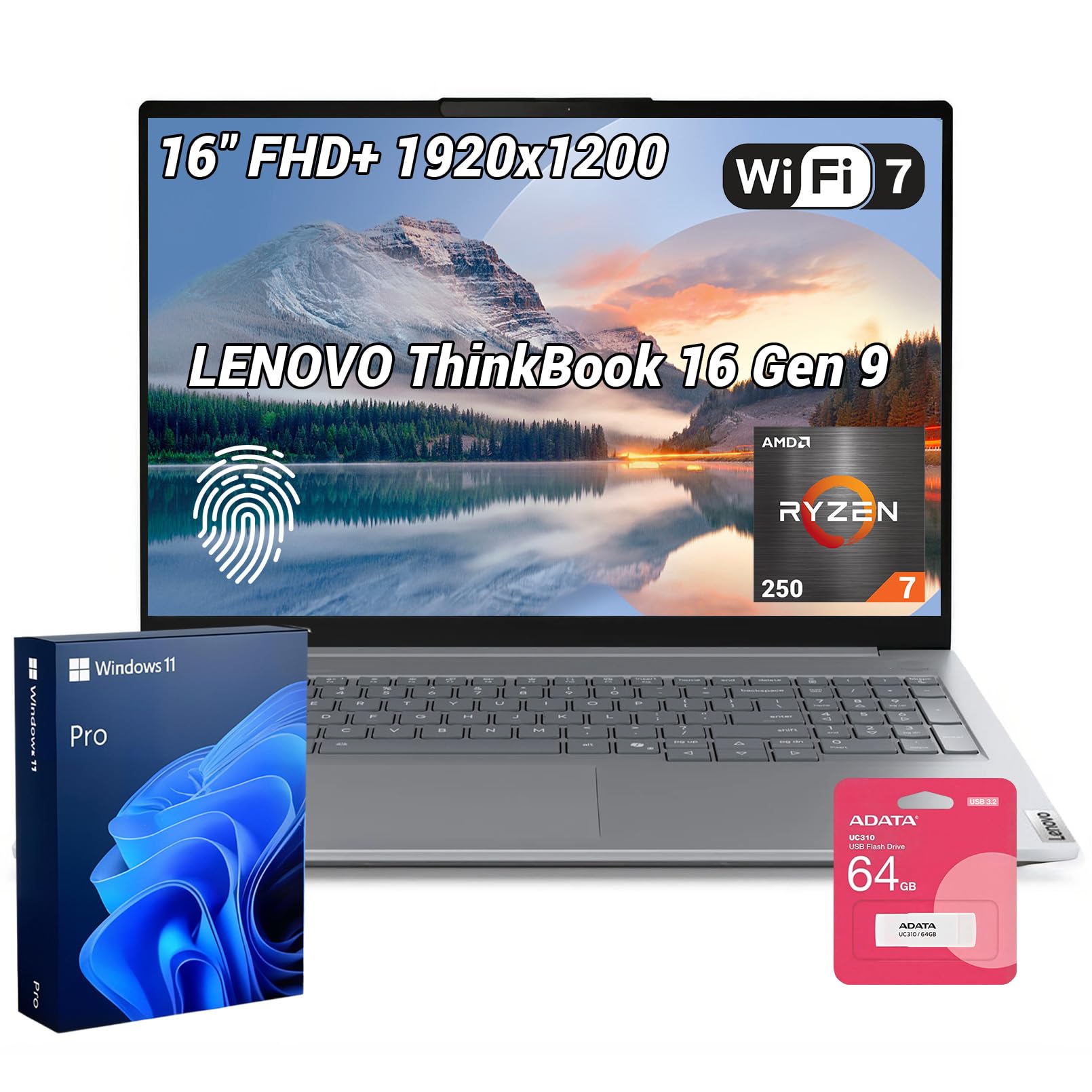 Amazon.co.jp: Lenovo ThinkBook 16 Gen 9 ノートパソコン AMD Ryzen 7