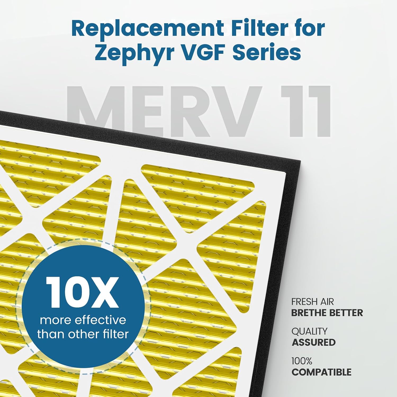20x20x3 MERV 11 Air Filter Compatible with Zephyr VGF Series 20x20x3 image 5