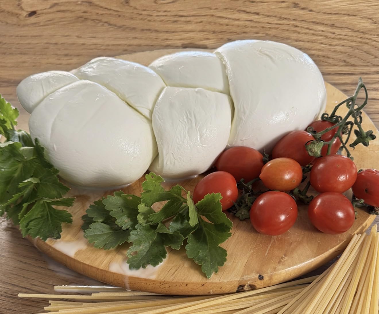 Schiavone Trecce di Bufala Campana Aversa, Latte di Bufala, 4 Trecce da 250g, 1 kg Totale