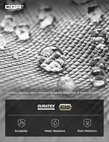 Miniatura 7 de CQR Pantalones tácticos para hombre, resistentes al agua, pantalones cargo Ripstop, ligeros EDC trabajo, senderismo, ropa para exteriores