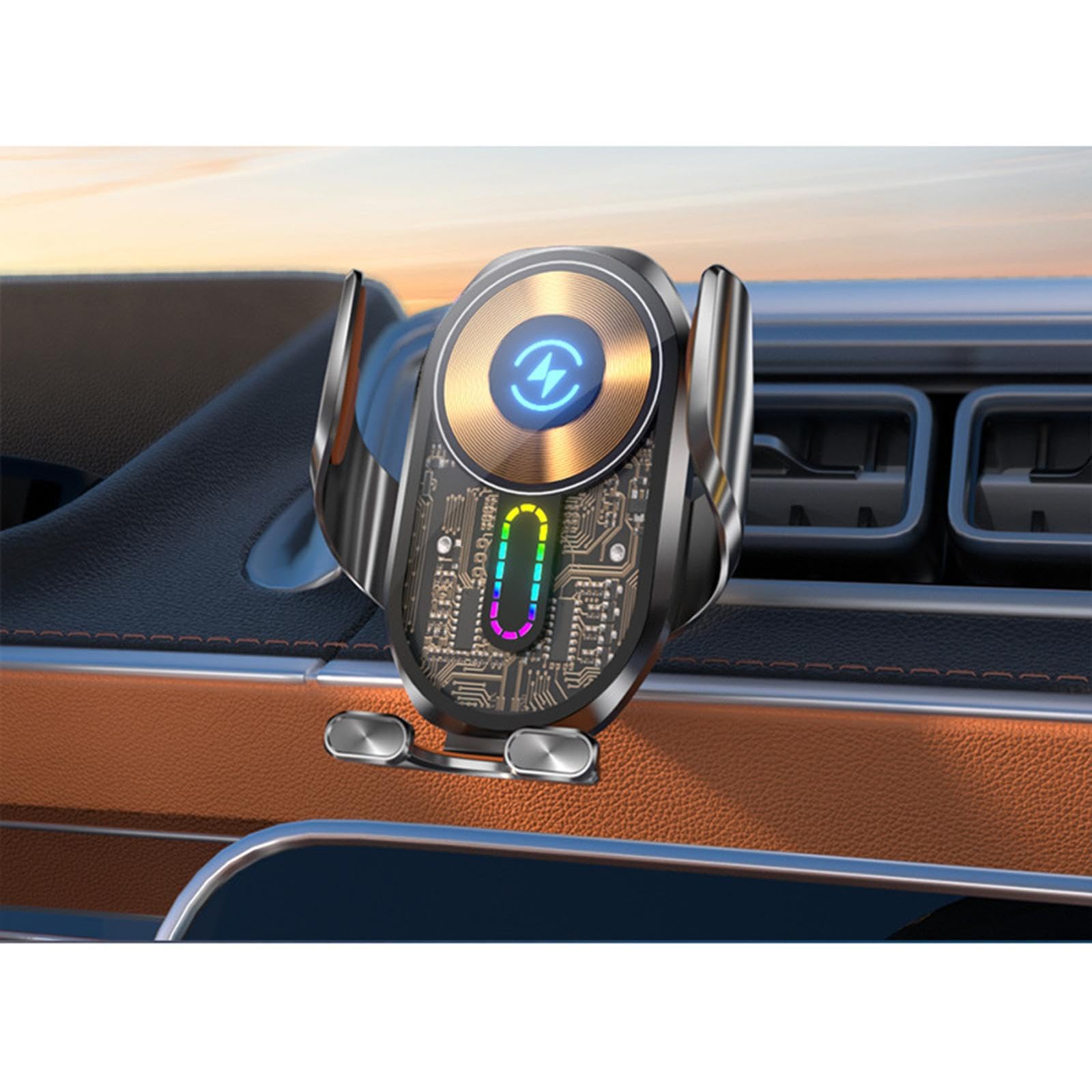 Soporte Móvil Coche para Hyundai Tucson JM 2005-2009, Soporte para teléfono móvil de Coche con Clip para Rejilla de ventilación del Aire Acondicionado LHD