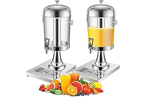 Stainless Steel Beverage Dispenser with Fast-Chilling Ice Core