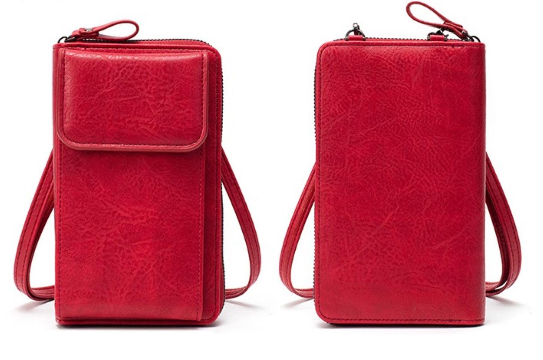 MOMISY Multi-Function Crossbody bags for Women Mobile Cell Phone Holder Card Pocket Bag Stylish PU Leather Sling Bags for Women Girls Purse Wallet Mini Shoulder Bags (Red) (B0D86QB28N) Amazon Price History, Amazon Price Tracker