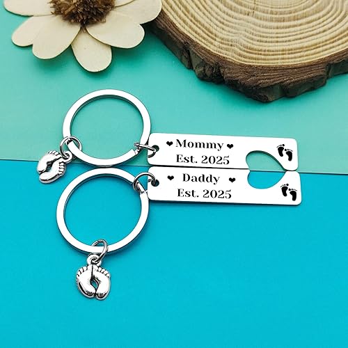 Miniatura 3 de Nuevo llavero de regalo para padres, regalos de anuncio de embarazo, regalos para papá y mamá 2025, regalos de embarazo por primera vez para mamá,