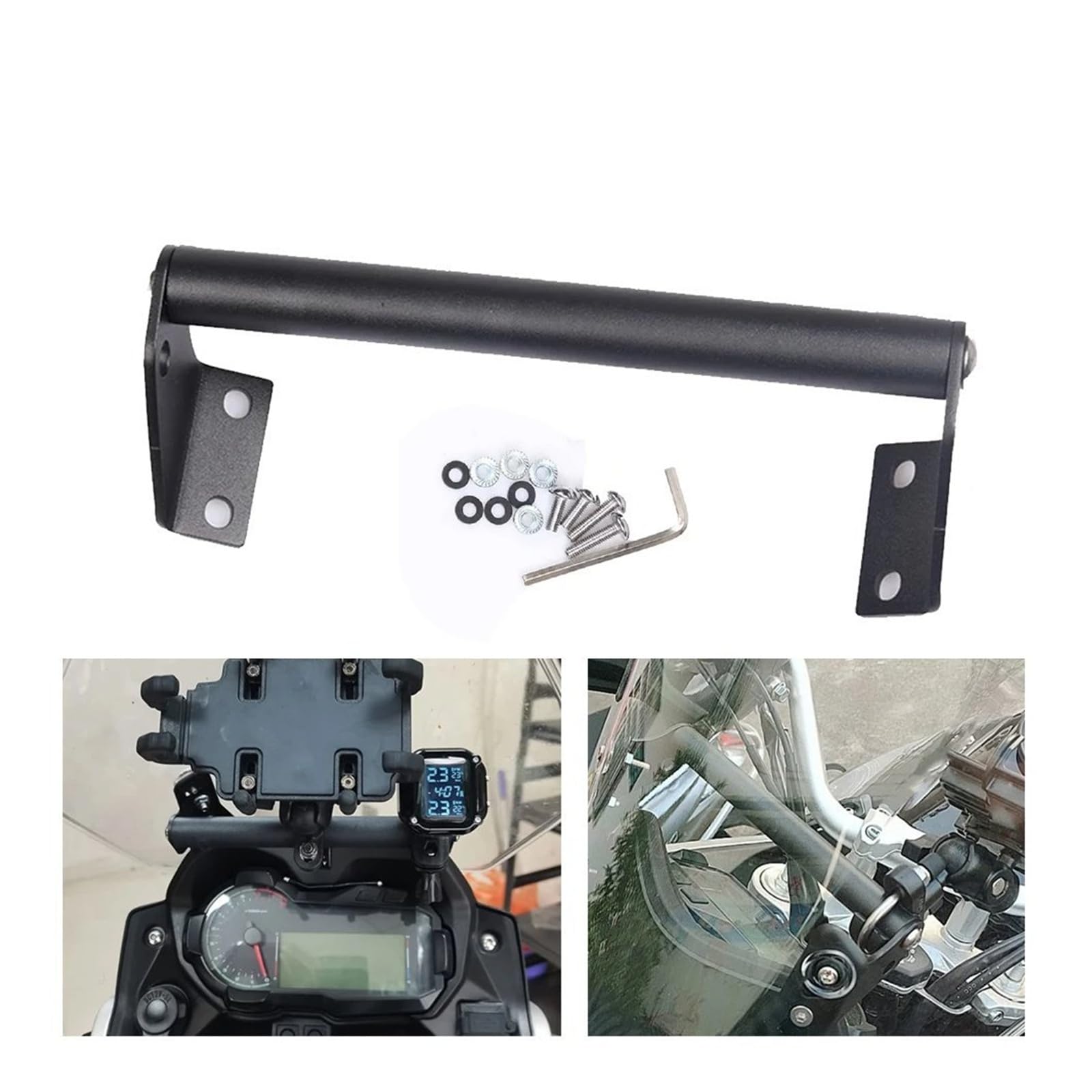 Motocicleta GPS Soporte para COLOVE para 500X para 400X para 525X para 525 X para 500 X para 400 X Teléfono Inteligente Motocicleta Piezas Soporte Placa Navegación GPS GPS Navegación Soporte