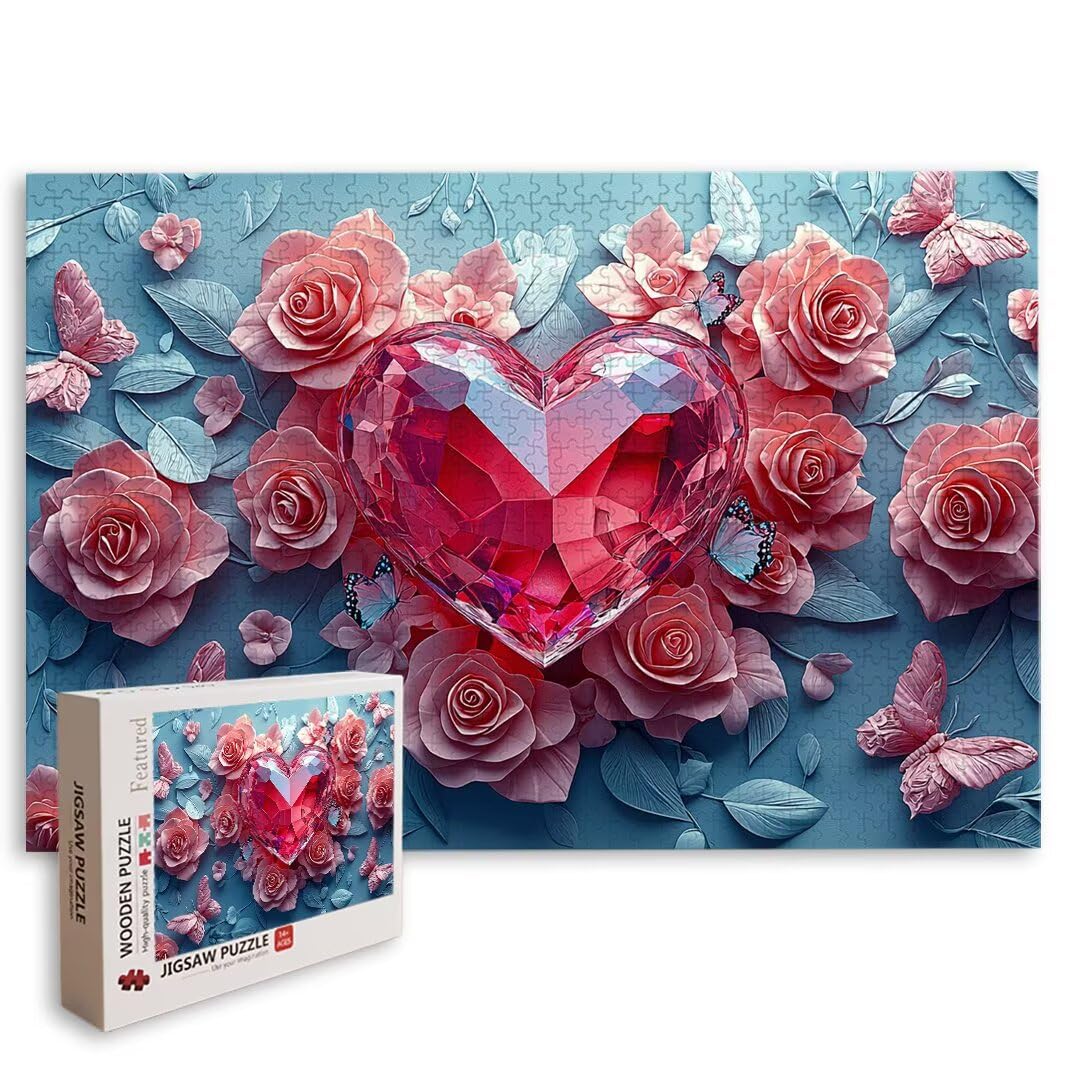 Puzzle Rosa, Puzzle 2000 Piezas, Rompecabezas, Regalo Mujer, Decor -8198
