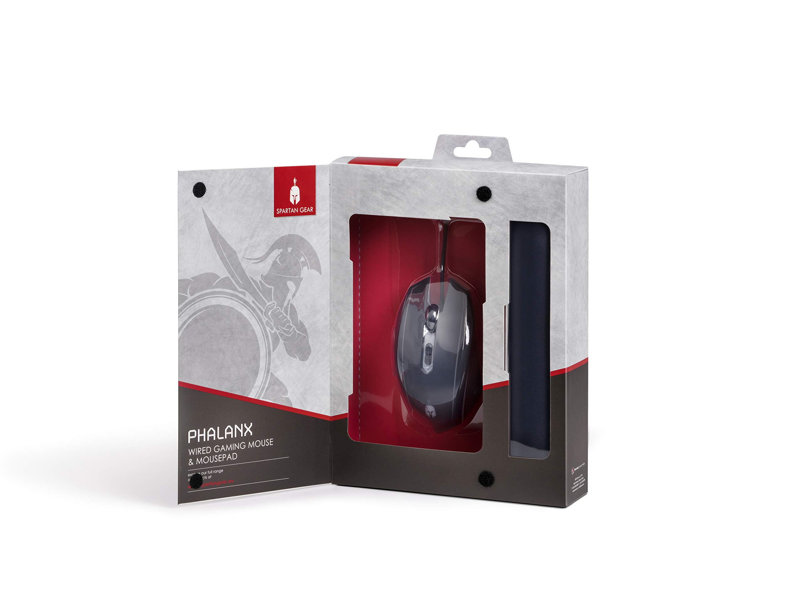 Spartan Gear Phalanx Wired Gaming Mouse & Mousepad- Pc