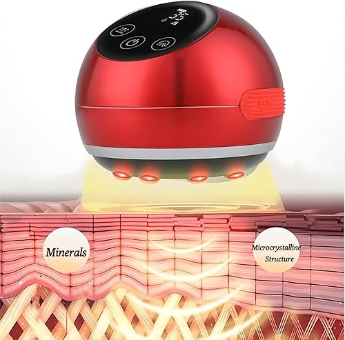 Miniatura 7 de Masajeador eléctrico de terapia de aspiración al vacío, masajeador de succión dinámica de mano de 5 velocidades, ventosas, terapia magnética