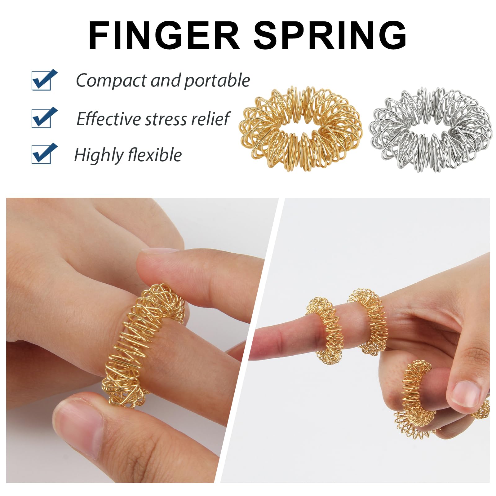 Verbesserte Kopfmassage und Rückenkratzer mit 20 flexiblen Krallen, ausziehbarem Teleskopstab, langlebigem Metallrückenkratzer, ideal für Kopf- und Rückenentspannung - umfasst drei Fingermassagegeräte