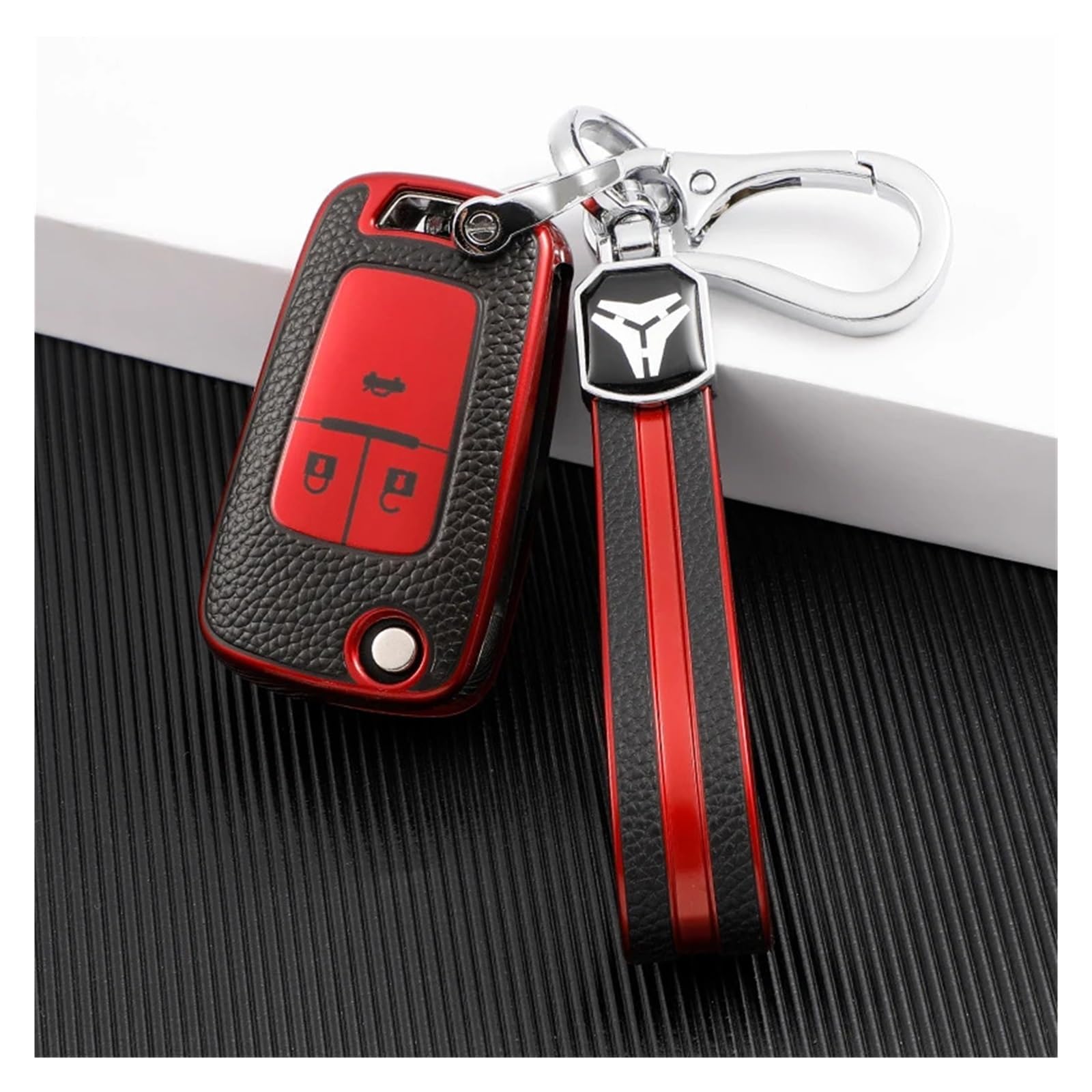 Pokrowiec na kluczyk samochodowy do Chevroleta Cruze Aveo Trax Malibu Opel Astra Corsa Meriva Zafira Antara J Samochód 3/4 przyciski Flip Key Cover Case Shell Bag (3 przyciski srebrne)
