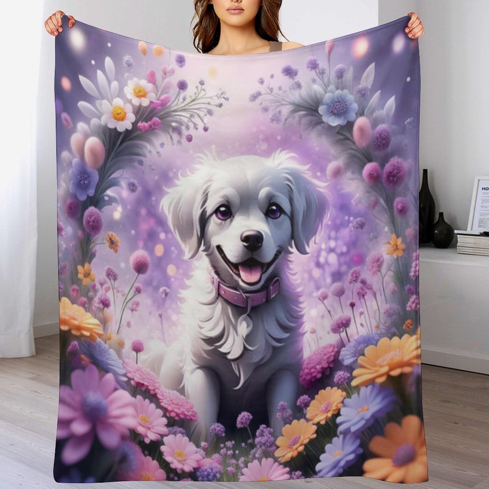 Couverture lavable à la machine pour chien contre les poils et odeurs