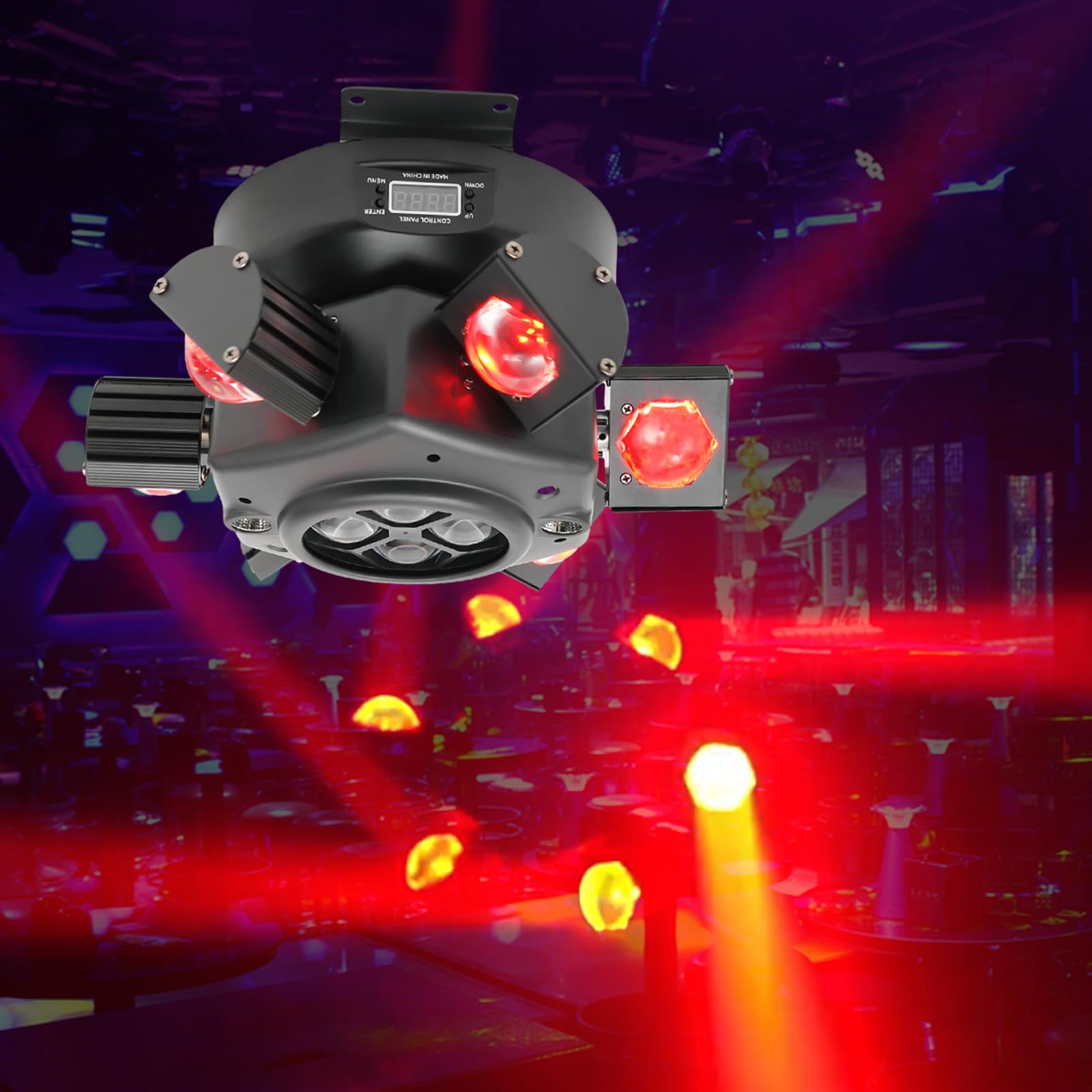 150 W LED Moving Head Luce da palcoscenico RGBW DMX DJ Party Show Effetto luce testa in movimento, luce per feste, palcoscenico, per DJ, bande, bar, pub, club, pattinaggio, KTV, feste di famiglia