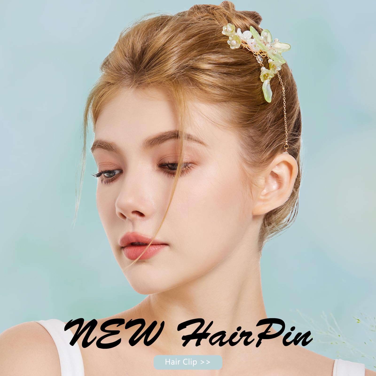 Forcine per capelli floreali con perle per donne, feste di nozze, damigelle d'onore, piccole spille a fiore (SYFJ05)