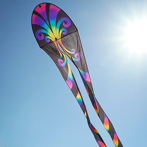 Miniatura 9 de In the Breeze 3353  22" Smokin' Pirate Dancing Dragon Kite  Cometa de una sola línea de vuelo fácil
