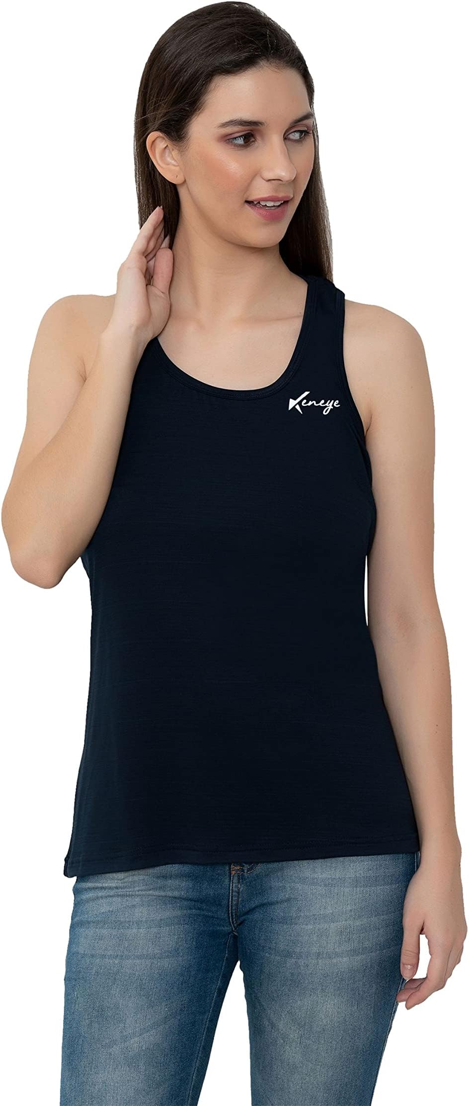 Keneye® Women's Racerback Tank Top ||Gym Vest||Stringer Vest || for Sports and All Fitness Activities,Stretchable,Comfortable and Breathable || Yoga Workout Sleep Lounge || Multicolour