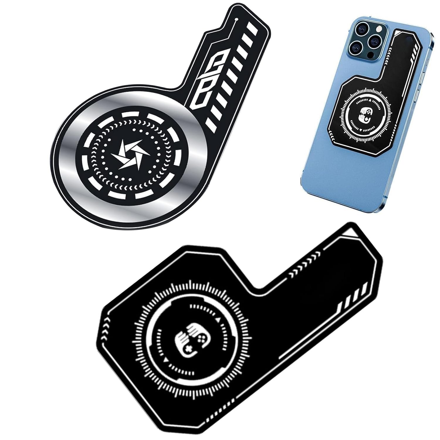 2PCS Cooling Pad, Cooling Pad for Mobile, Mobile Cooler, Phone Cooler for Extended Gaming Sessions, Phone Cooler for Heavy Smartphone Usage