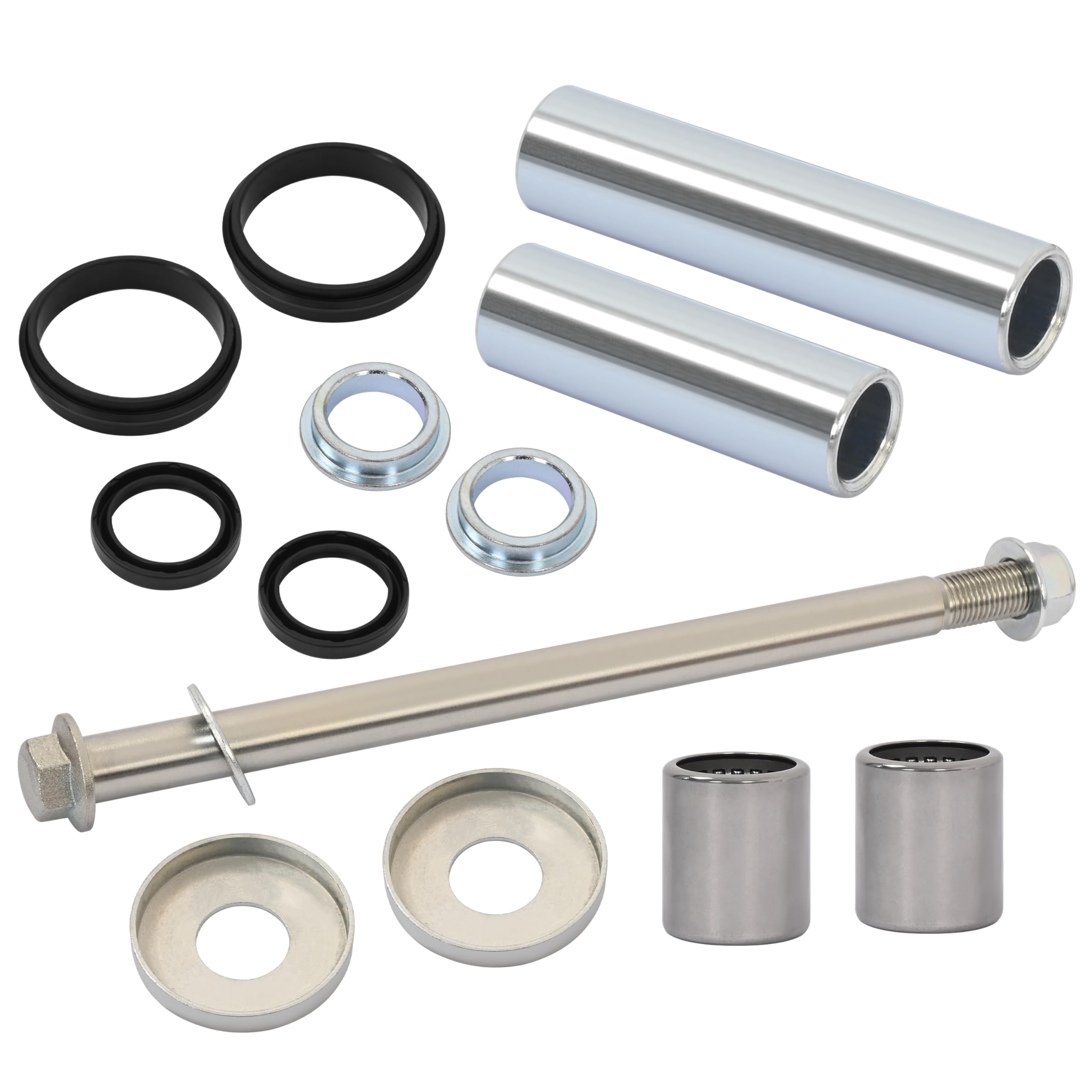 Kojem Swing Arm Pivot Bolt & Bearing Seal Kit Compatible with 1999-2008 Honda Sportrax 400 TRX400EX 2009-2014 Honda TRX400X Replacement for 52141-HN1-