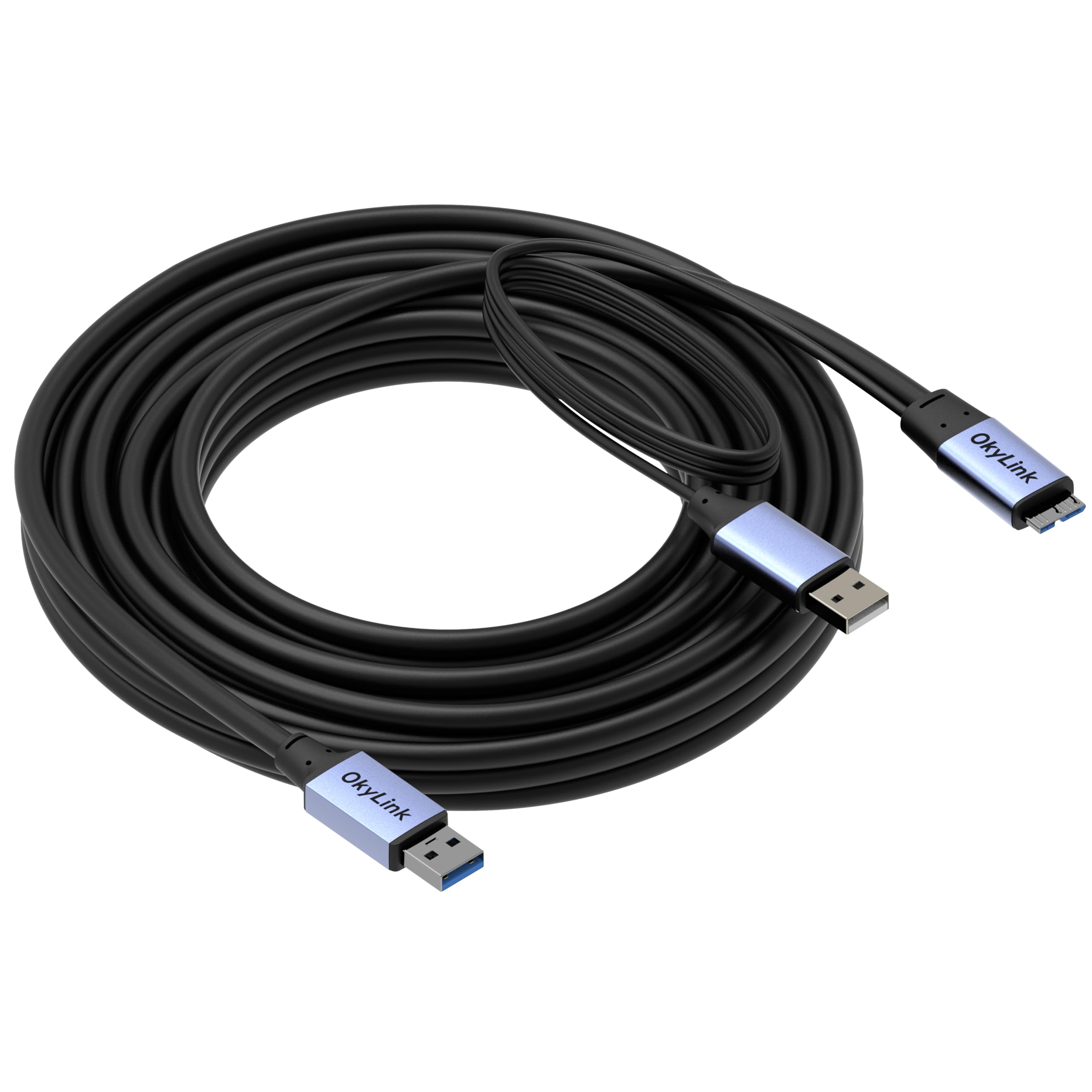 OkyLink Cavo attivo USB3.0/3.2 Gen 1 USB-A a Micro-B 5 Gbps, 8 m