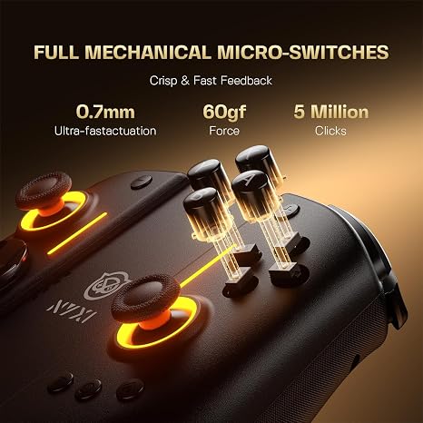 NYXI Hyperion 3 Switch 2 Controller World's First Third-Party Wireless Controller for Switch 2, Full Mechanical Buttons, Hall Effect Joystick, 9-Axis Gyro, Dual Back Buttons & Adjustable Vibration