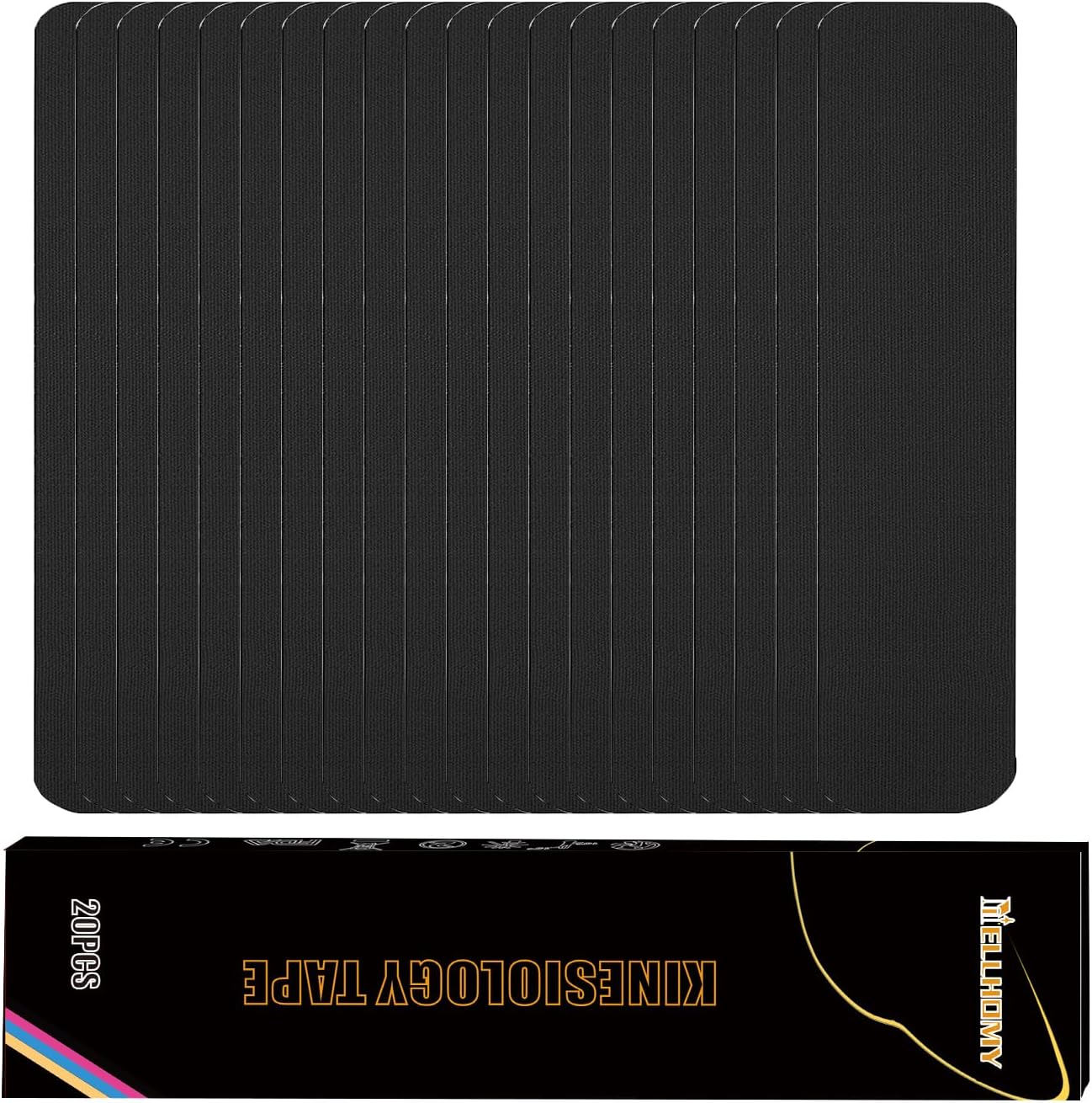 Kinesiology Tape Precut-20 Strips| [10in x 2in] Elastic...