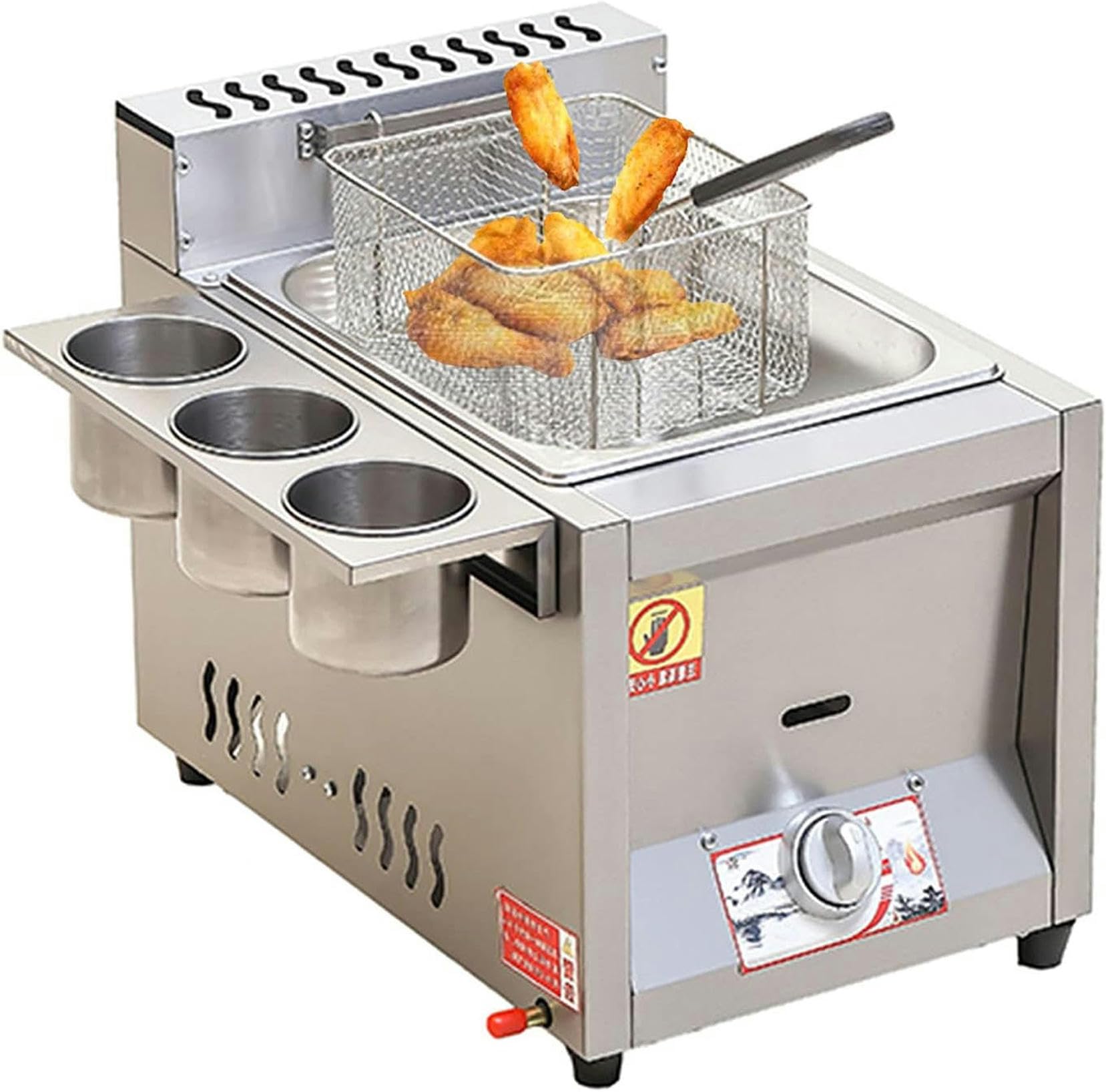 Friteuse GPL en acier inoxydable pour vos repas conviviaux en plein air