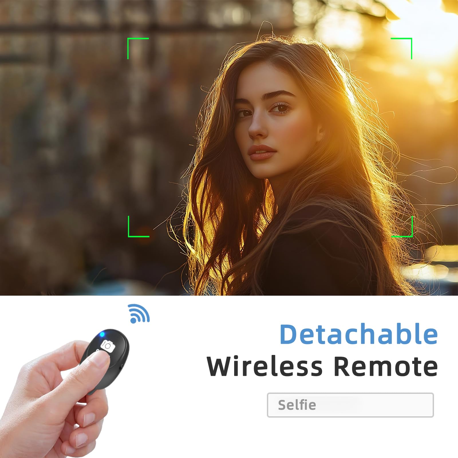 Treppiede per fotocamera e telefono con telecomando wireless
