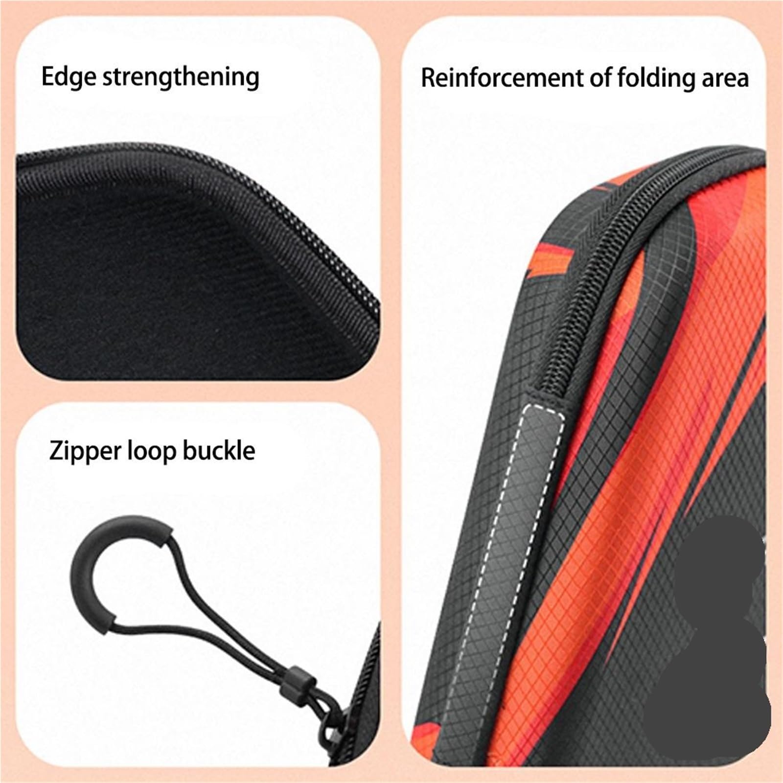 1 pz borse for racchette da ping pong custodia rigida in EVA custodia for paddle da ping pong impermeabile con cinturino da polso Per Ping Pong