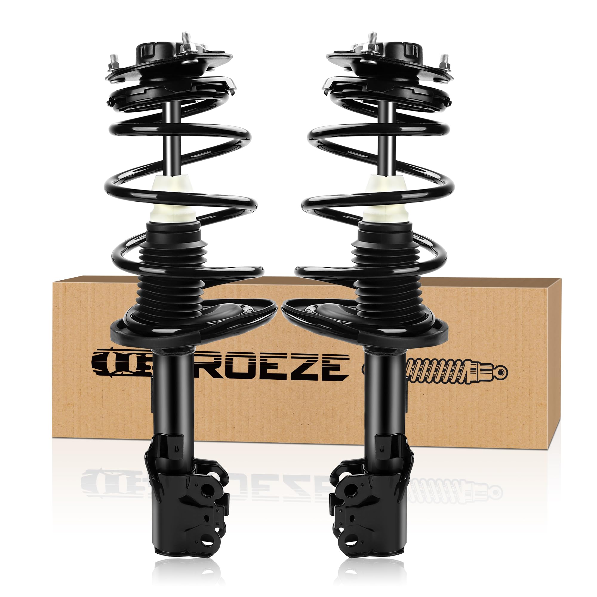 PROEZE Conjunto de puntal delantero para Camry 2004-2006, amortiguador delantero con resortes helicoidales de repuesto 172205 172206, lado del conductor y del pasajero, 2 unidades