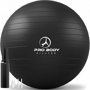 ProBody Pilates Ball Exercise Ball Yoga Ball, Multiple Sizes Stability Ball Chair, Gym Grade Birthing Ball for Pregnancy, Fitness, Balance, Workout and Physical Therapy