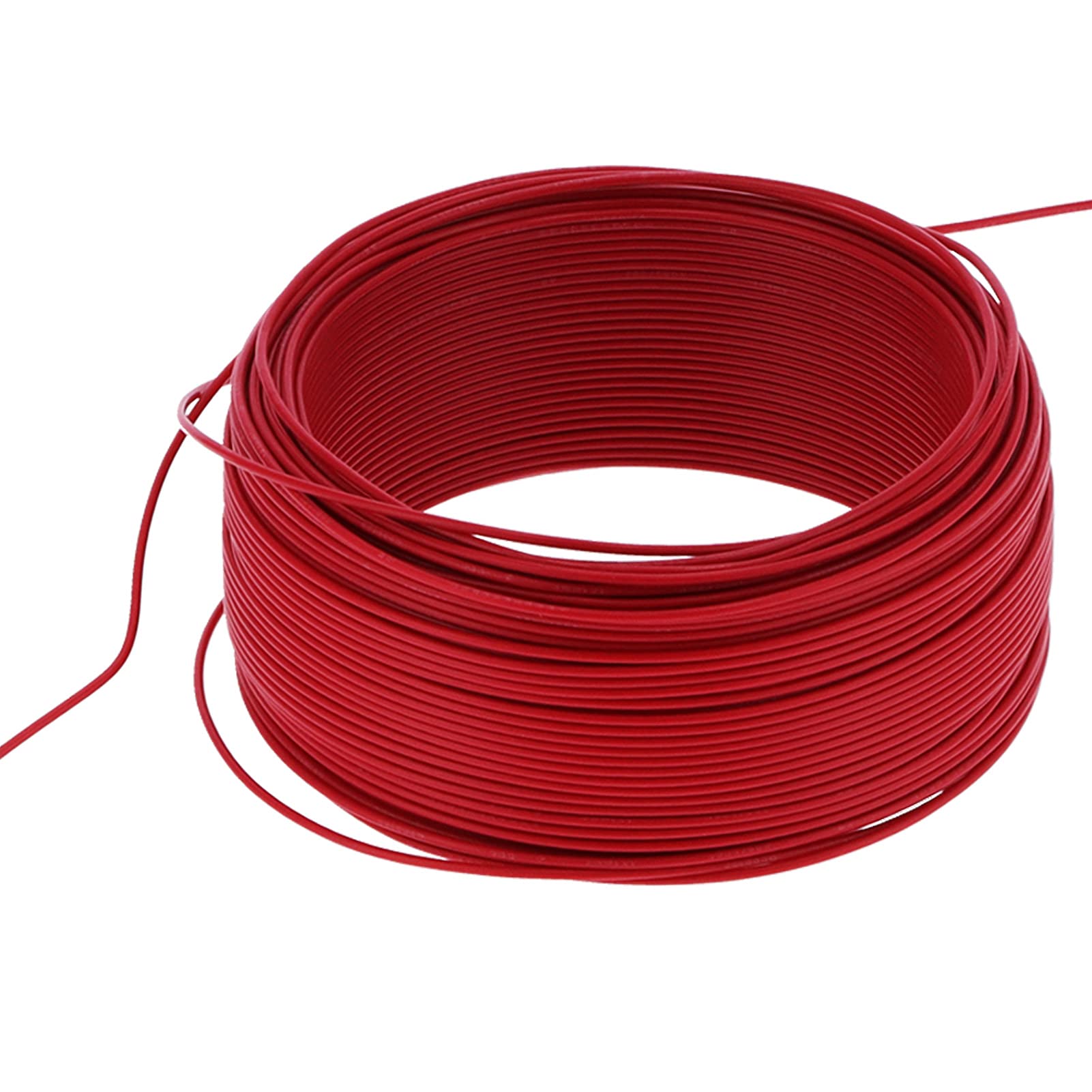 Ejoyous Cable Aislado Cable Eléctrico Flexible de Cobre Rojo AC300V 100m Conductor Aislado de PVC de 7 Núcleos para Electrodomésticos, Instrumentos de Iluminación y Herramientas Pequeñas