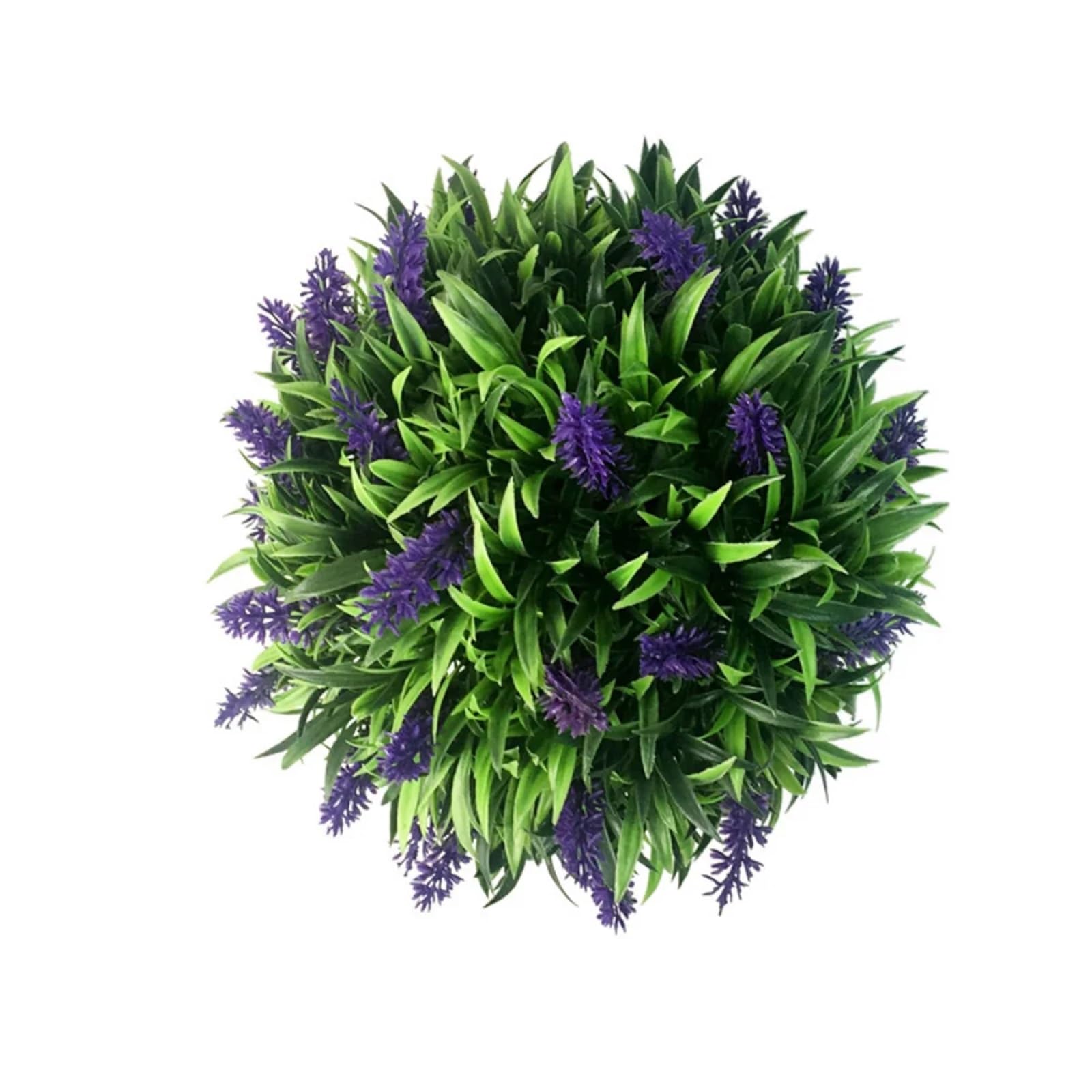 LNNXSZ Topiary Balls Simulation Plant Lavender Grass Ball Garden Yard Green Artificial Plastic Lavender Flower Ball Wedding Home Wall Decor(L 30CM)