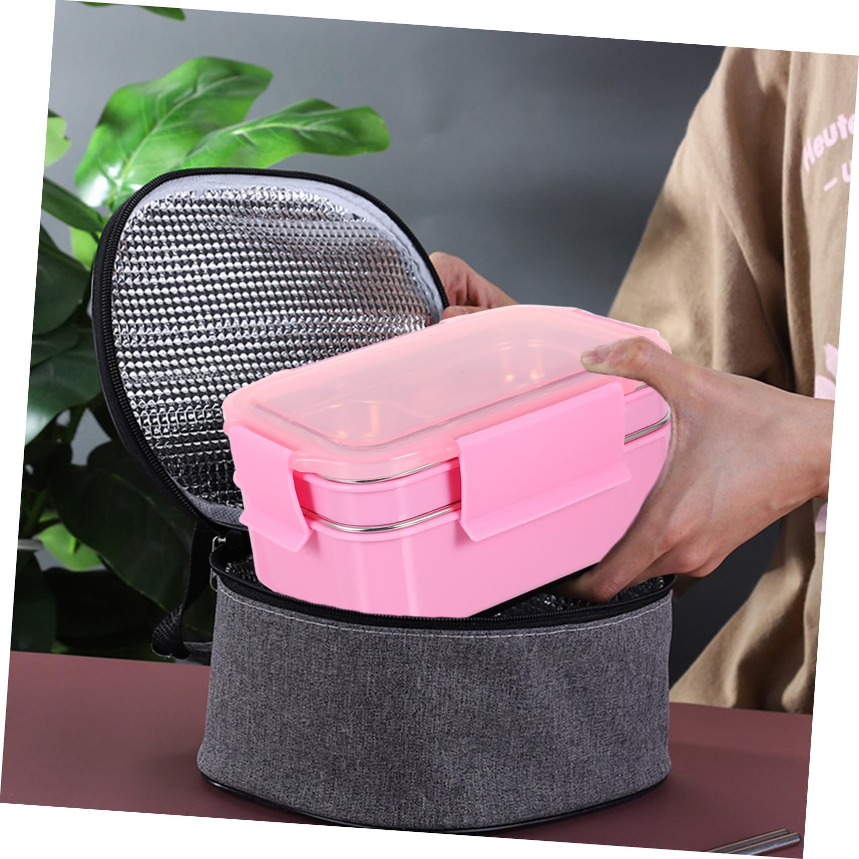 DOITOOL Boîte à Lunch Thermique en Acier Inoxydable 304 à Double Couche