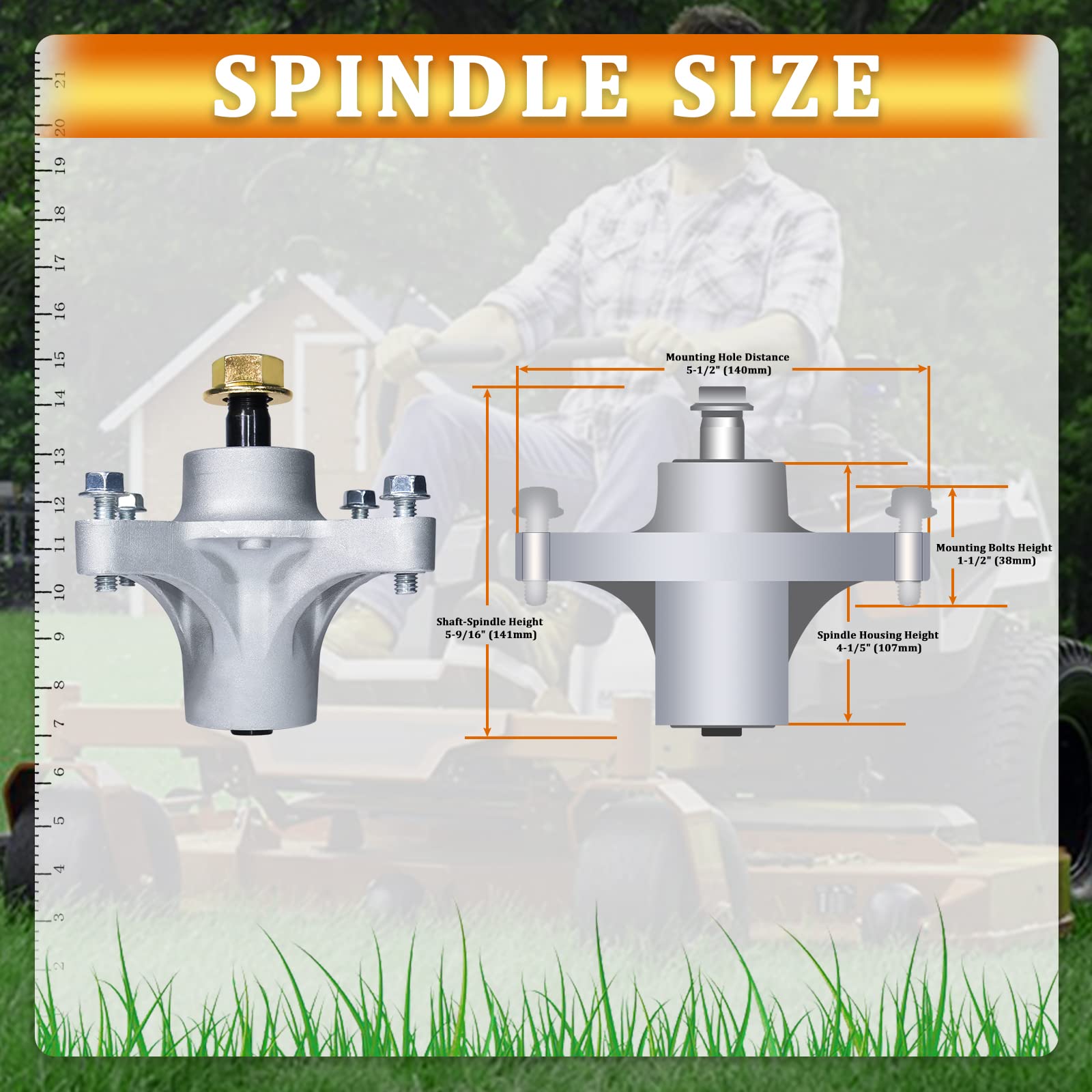 Amazon.com : KOOTANS Lawn Mower Spindle Replace for Toro Exmark Oz