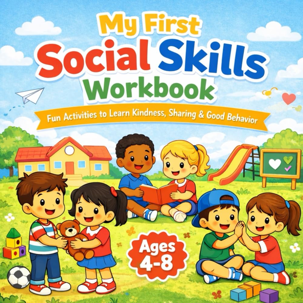 My First Social Skills Workbook: Fun Activities to Learn Kindness, Sharing & Good Behavior