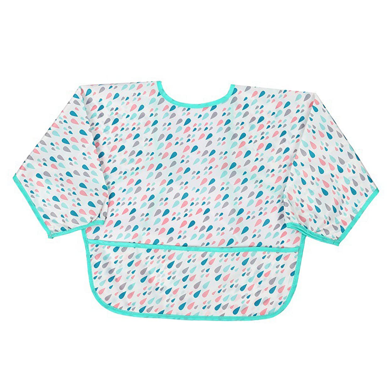 Abaodam 4pièces Tablier Étanche à Manches Longues Pour Garçon Fille Respirante Pour Repas Activités Créatives Couleurs Et Motifs Aléatoires