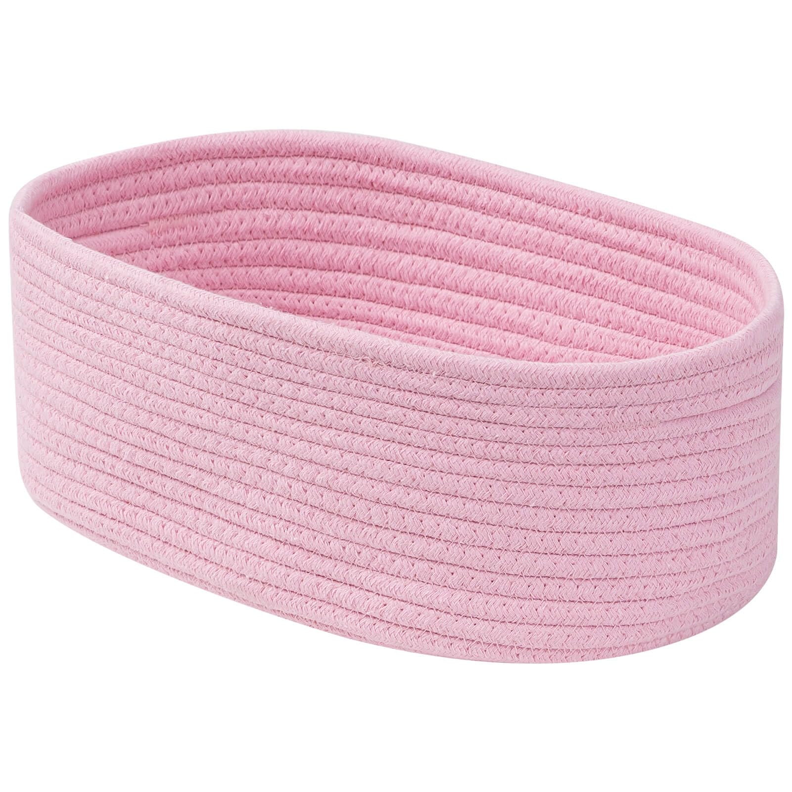 CubesLand Empty Shower Gift Basket Cross Design Bag for Baby Bride Shower,Baby Baptisms,Christenings,First Communions Religious Occasion （Cello Bag + Small Woven Pink Basket+ Ribbon）