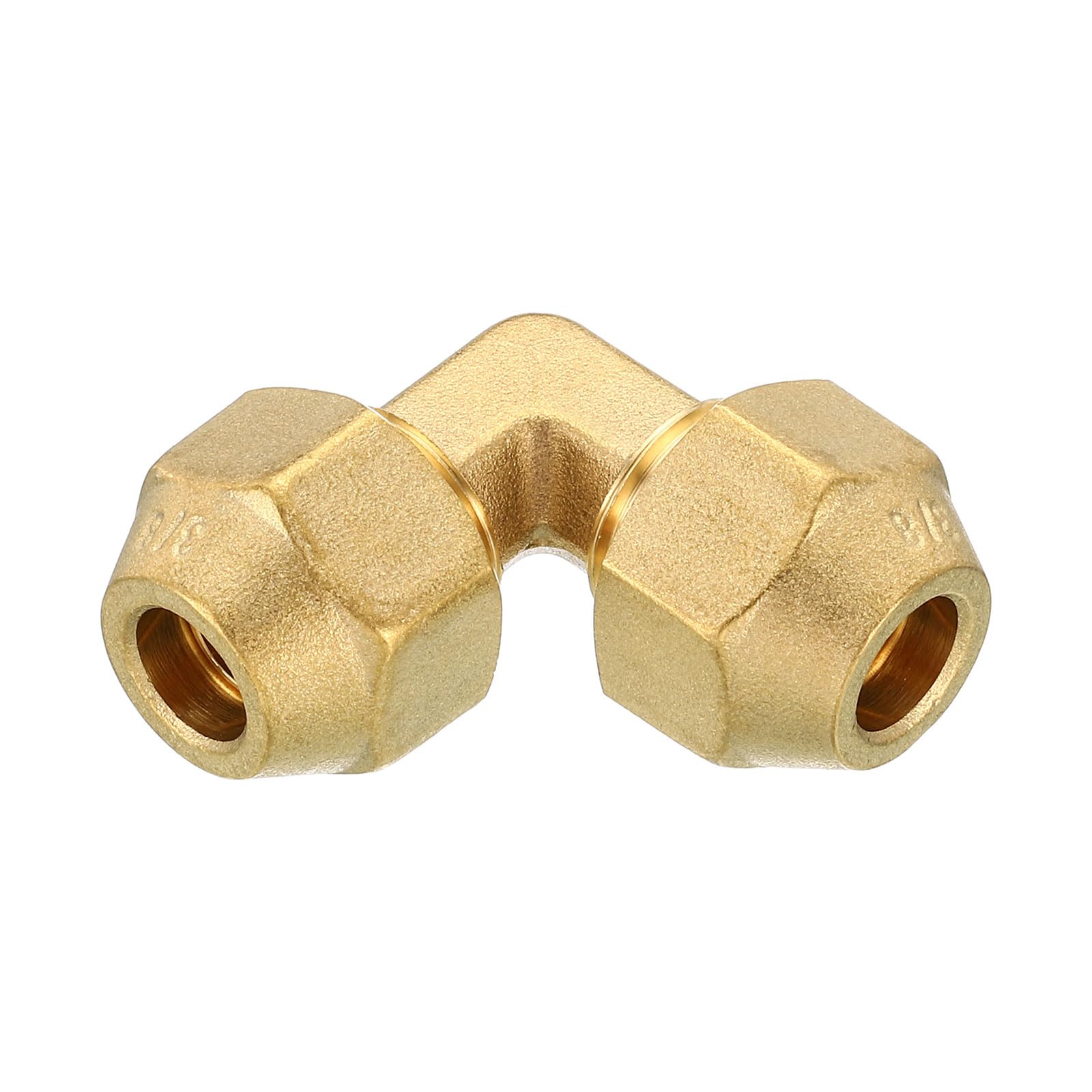 Raccordo Ottone 3/8 X 3/8 - Gomito 90 Gradi Svasato Per Aria Condizionata E Impianti Idraulici (2 Pezzi) - Foto 5