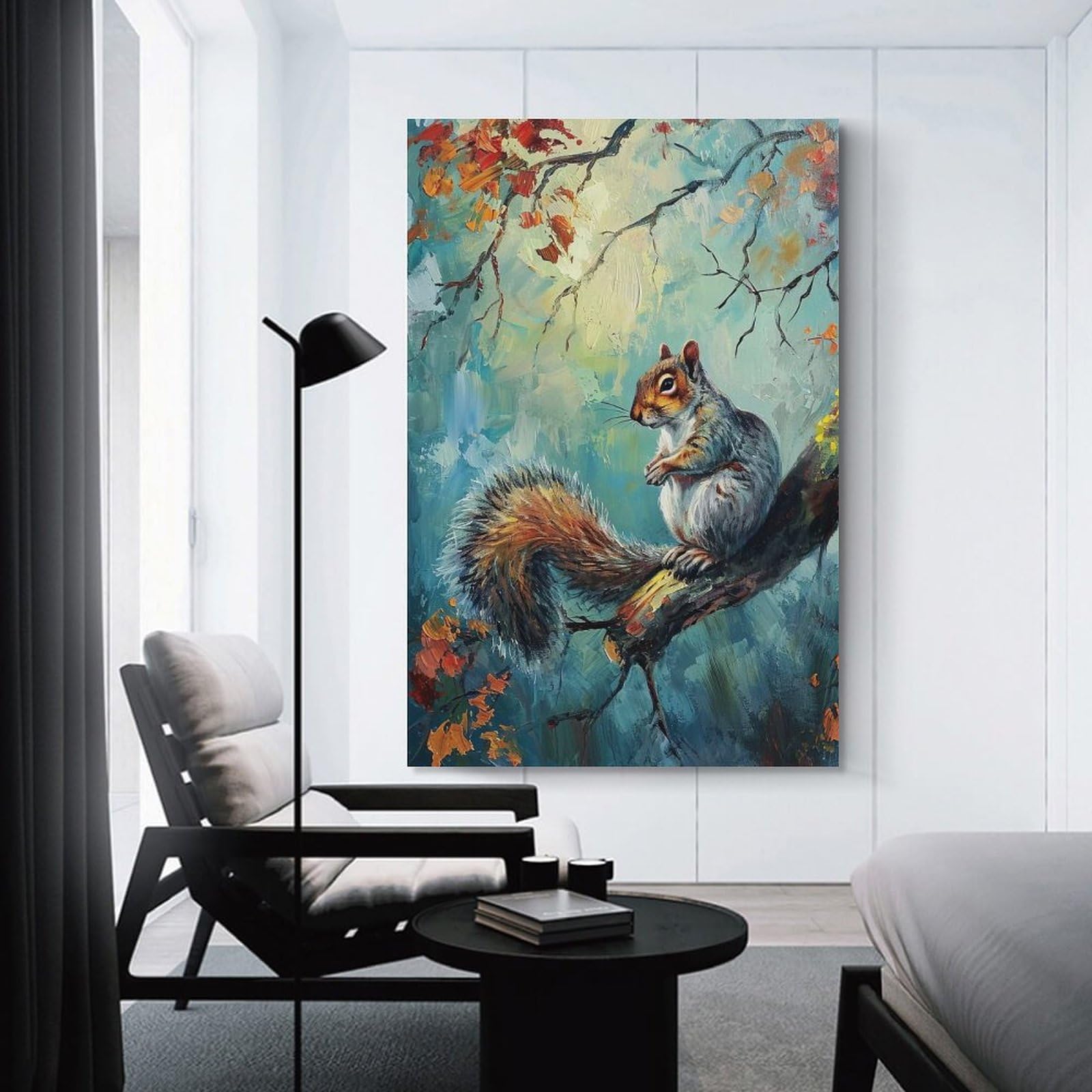 Junmoney Wall Decor Canvas Print Tree Dweller, 08x12inch(20x30cm), for Study, Office Or Apartment Decor, Canvas Artwork with Gifting Potential