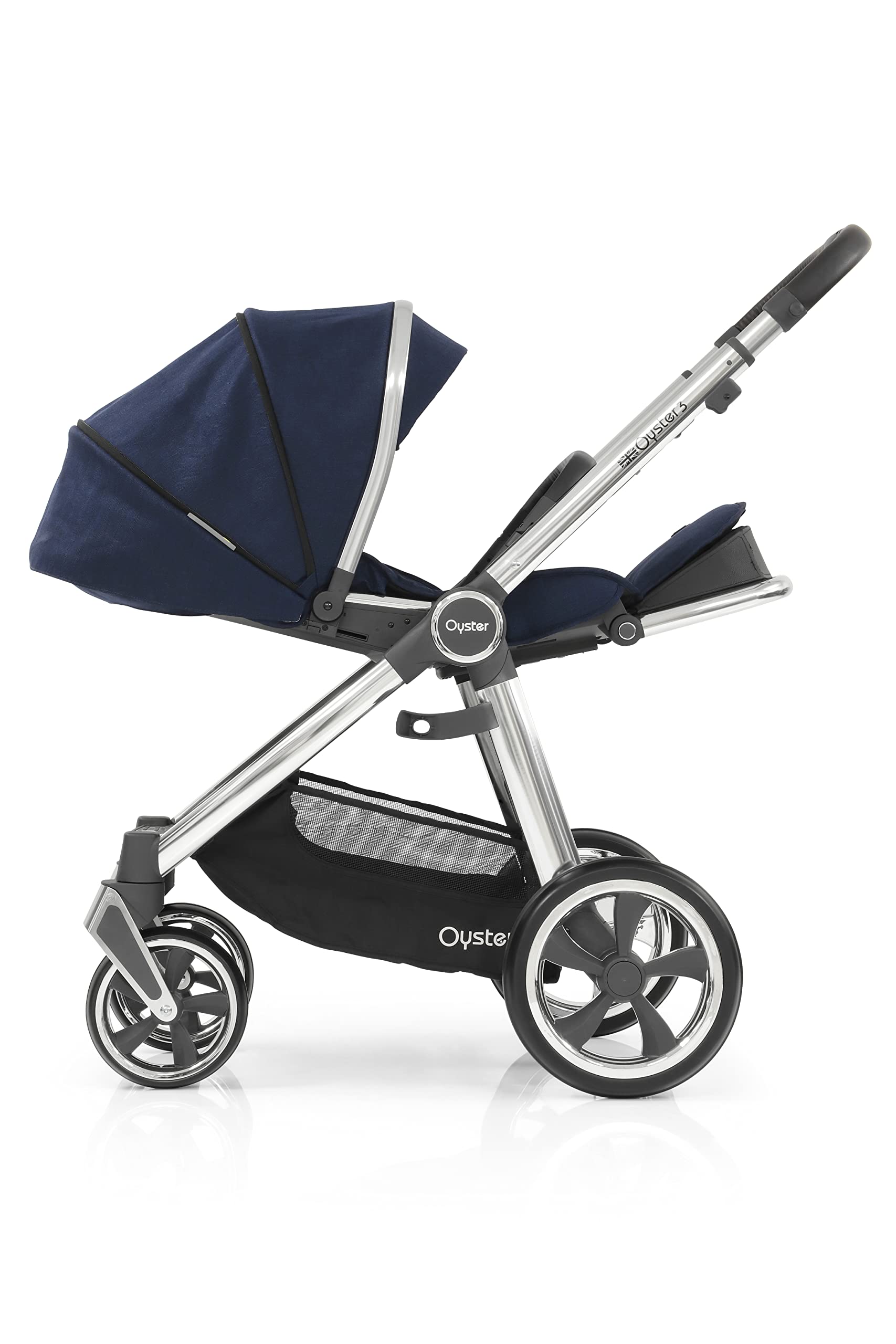 Babystyle Oyster 3 Sac de couchage pour siège de voiture avec miroir Bleu marine